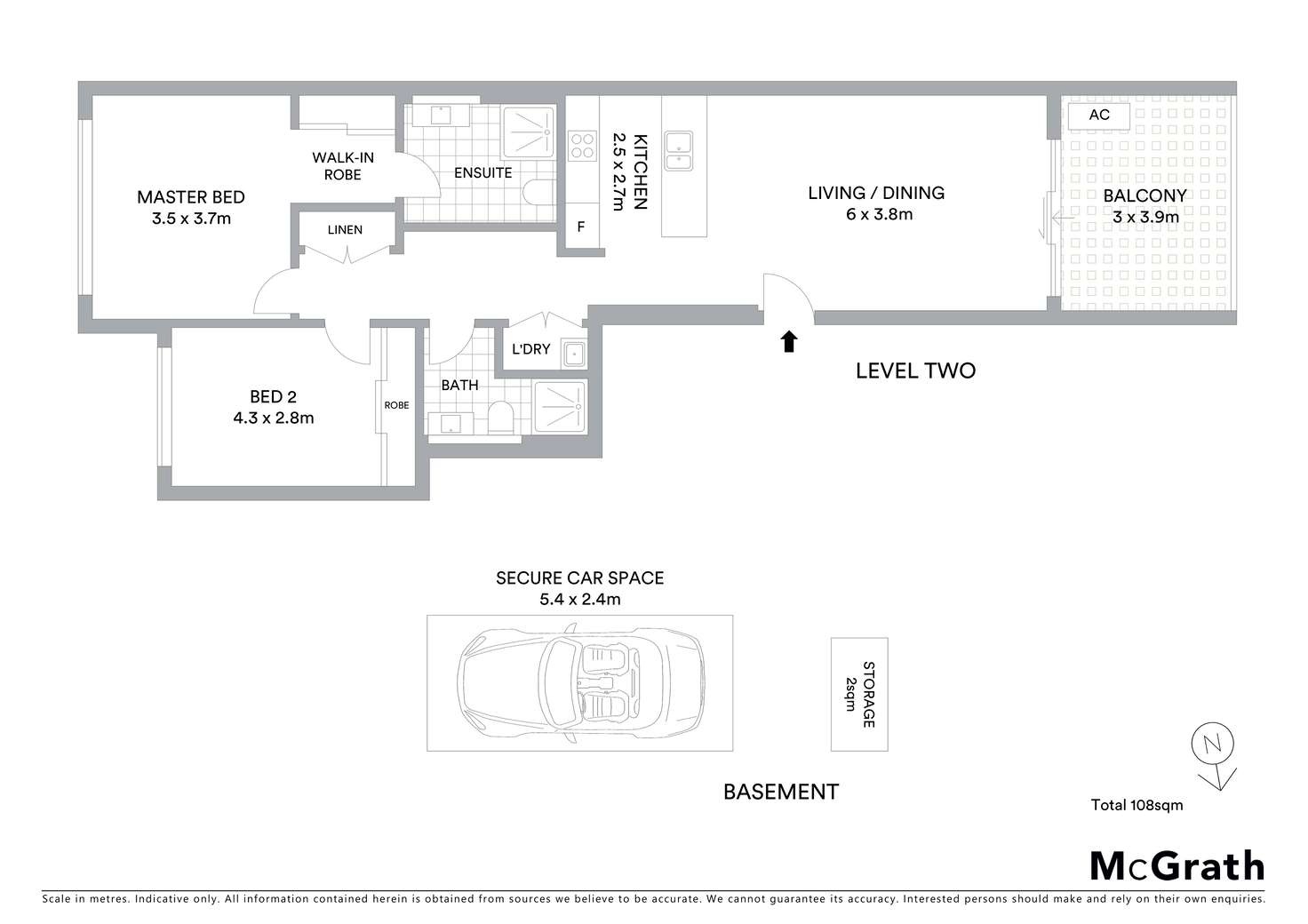 Floorplan of Homely apartment listing, 26/2-4 Lodge Street, Hornsby NSW 2077