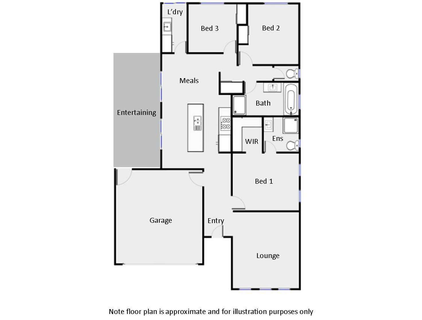 Floorplan of Homely house listing, 2 Karalanza Drive, Mildura VIC 3500