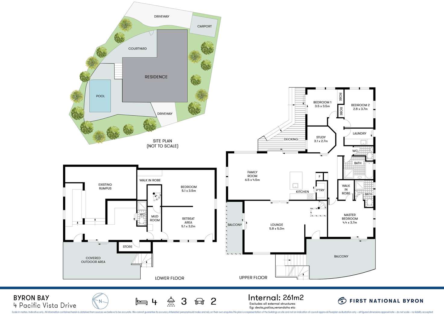 Floorplan of Homely house listing, 4 Pacific Vista Drive, Byron Bay NSW 2481