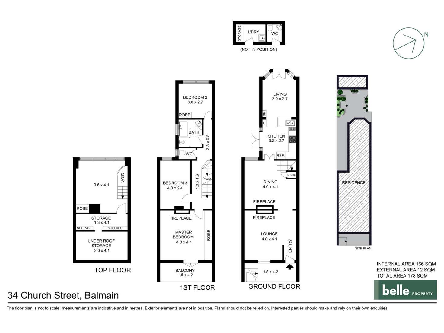 Floorplan of Homely house listing, 34 Church Street, Balmain NSW 2041