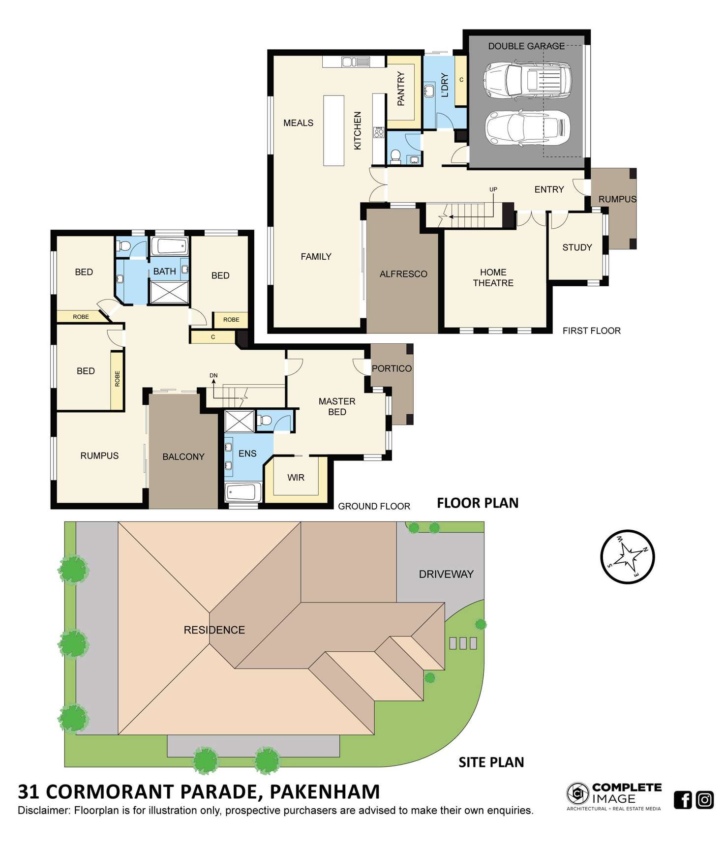 Floorplan of Homely house listing, 31 Cormorant Parade, Pakenham VIC 3810