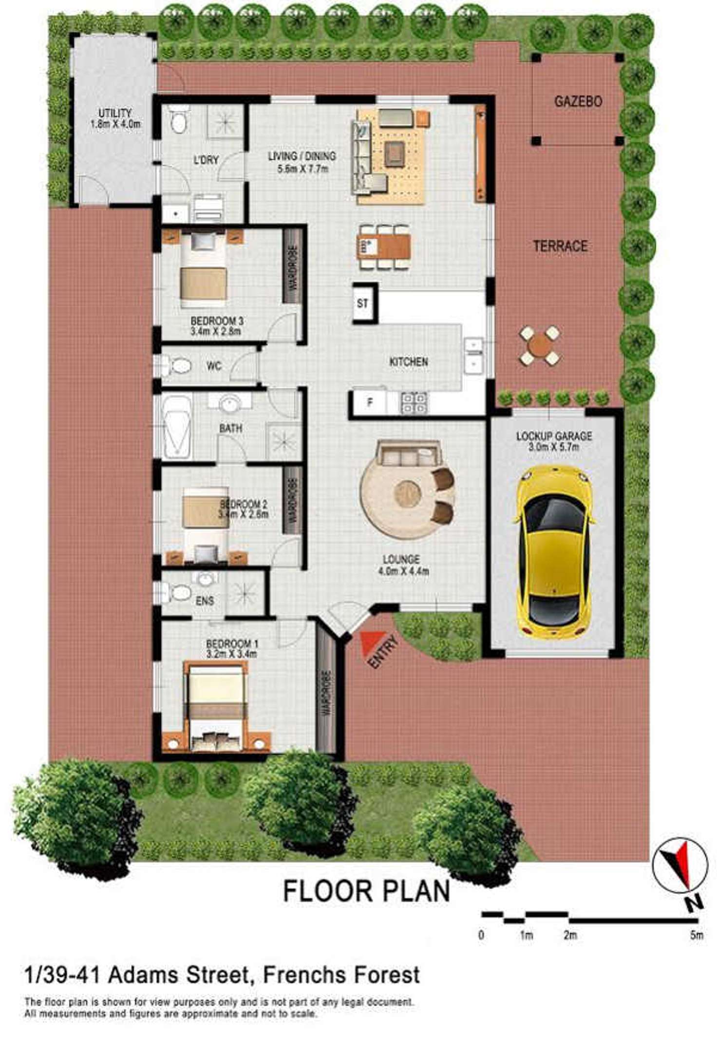 Floorplan of Homely house listing, 1/39-41 Adams Street, Frenchs Forest NSW 2086