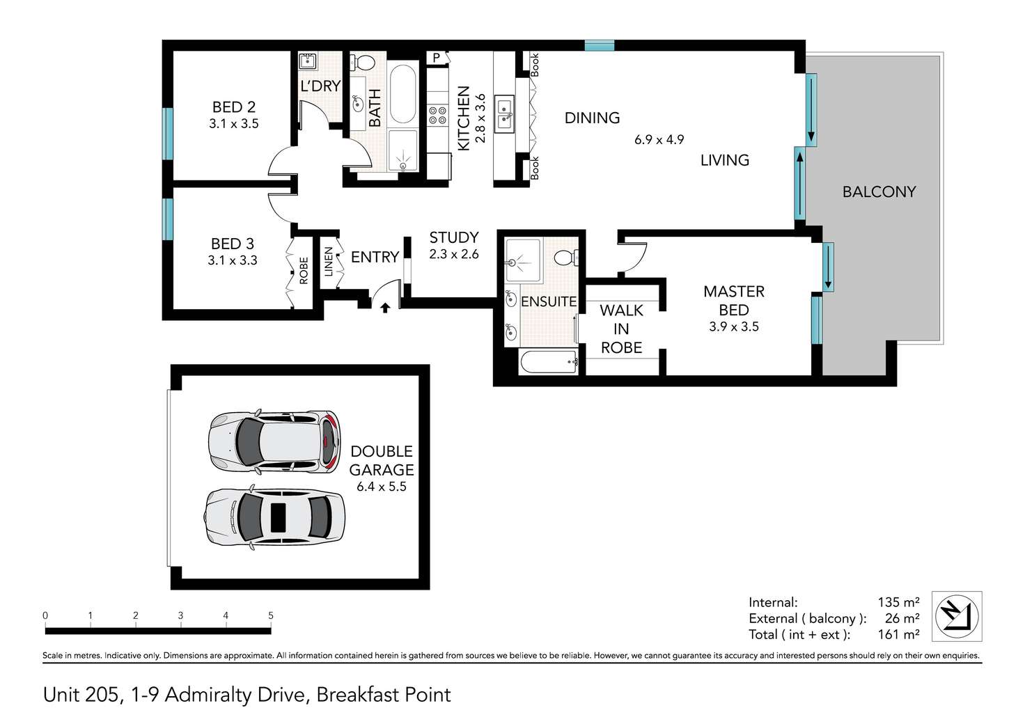 Floorplan of Homely apartment listing, 205/1-9 Admiralty Drive, Breakfast Point NSW 2137