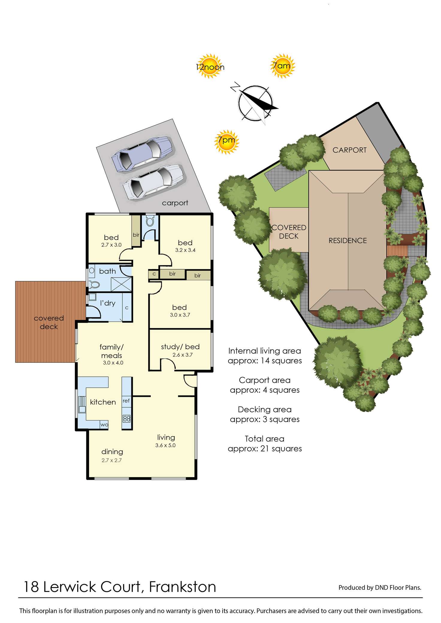 Floorplan of Homely house listing, 18 Lerwick Court, Frankston VIC 3199