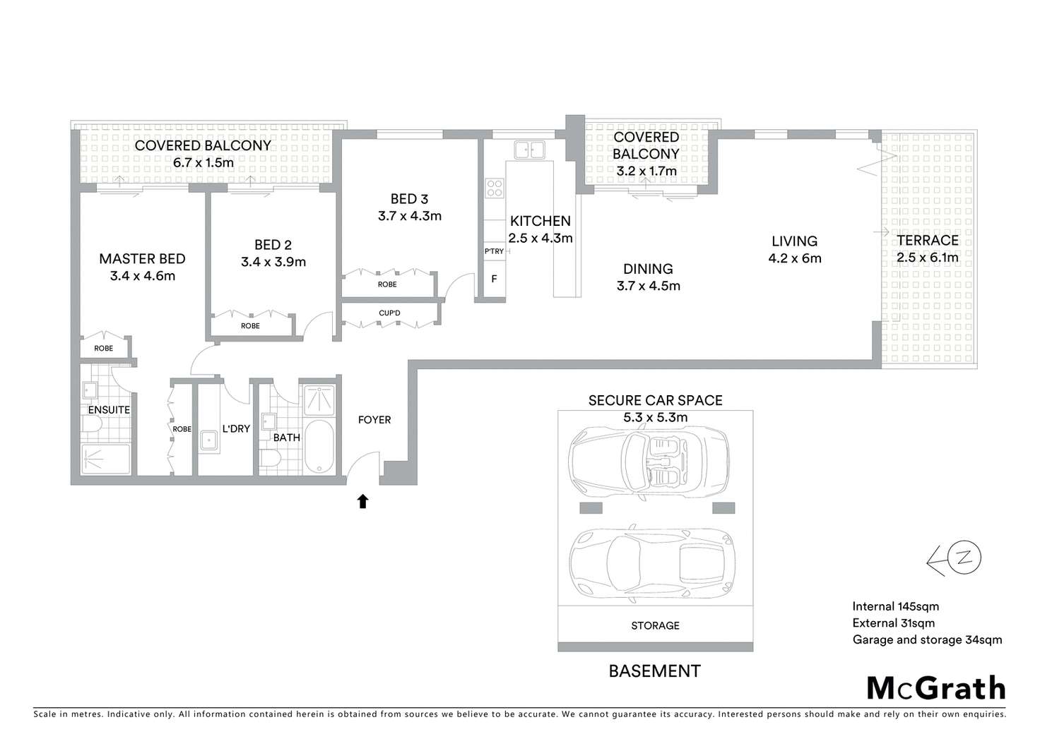 Floorplan of Homely apartment listing, 15/30 Fletcher Street, Tamarama NSW 2026