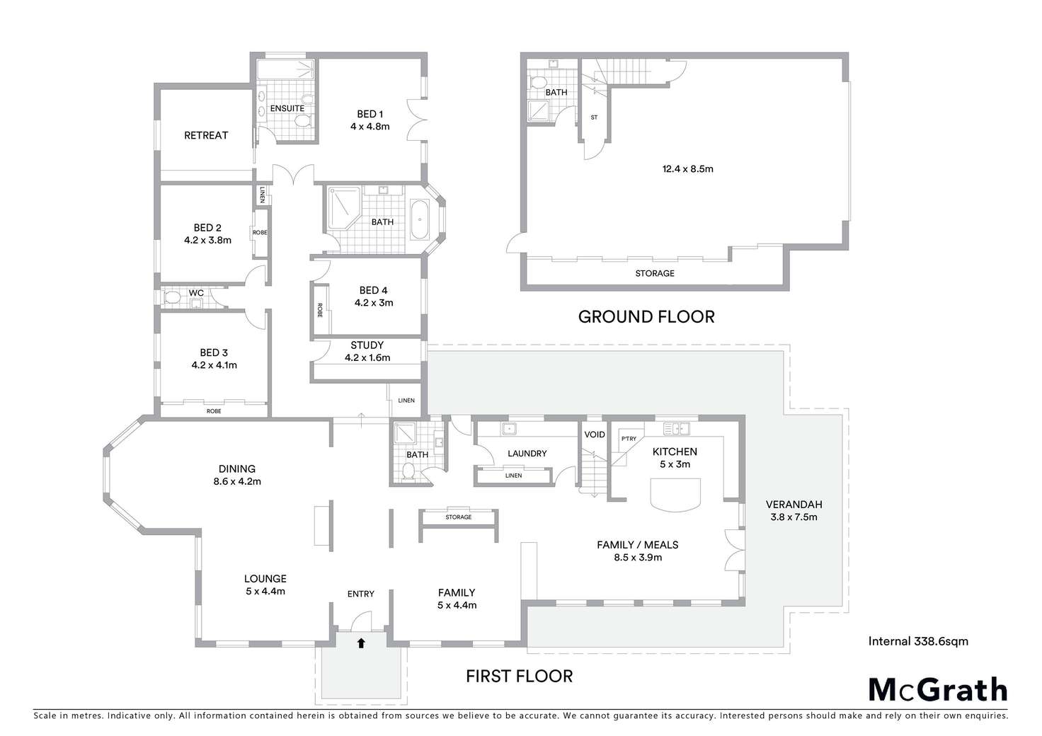 Floorplan of Homely house listing, 5 Moet Place, Albury NSW 2640