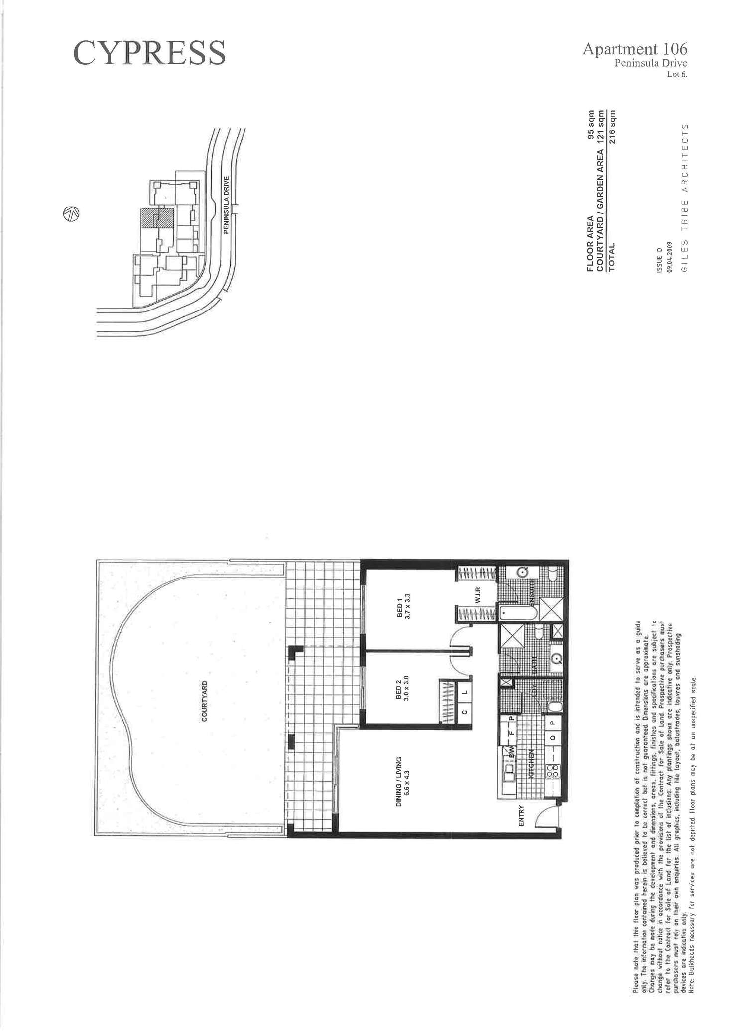 Floorplan of Homely apartment listing, 106/6 Peninsula Drive, Breakfast Point NSW 2137