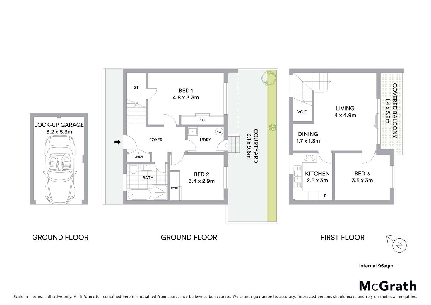 Floorplan of Homely townhouse listing, 2/38 Hudson Street, Hurstville NSW 2220