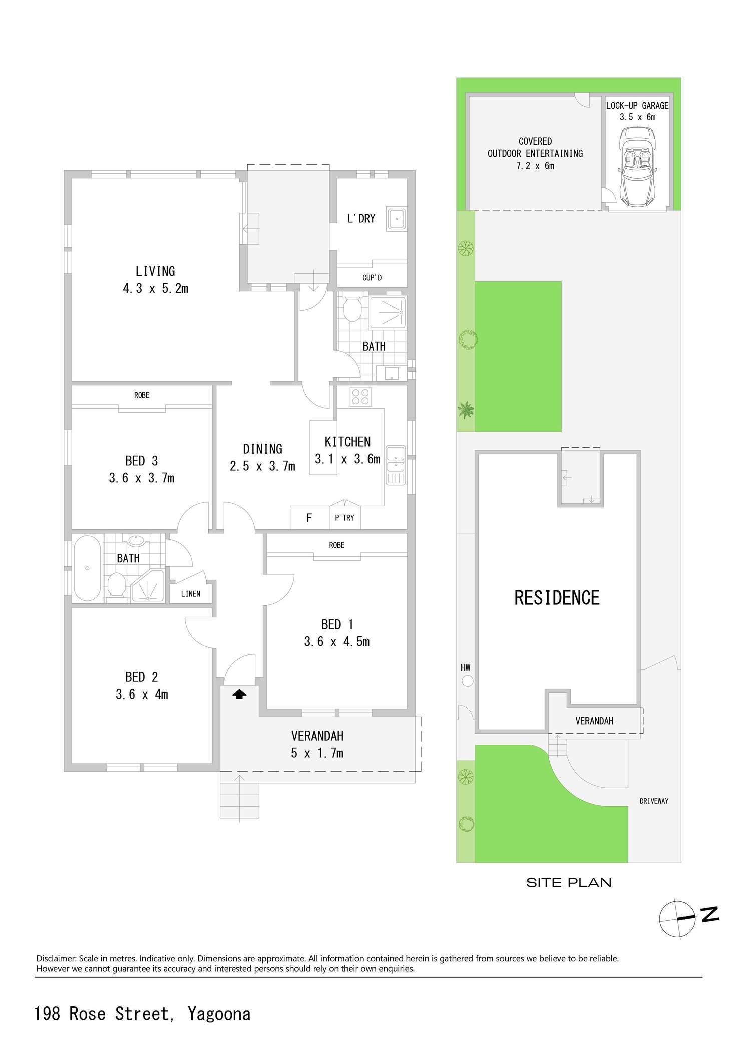 Floorplan of Homely house listing, 198 Rose Street, Yagoona NSW 2199