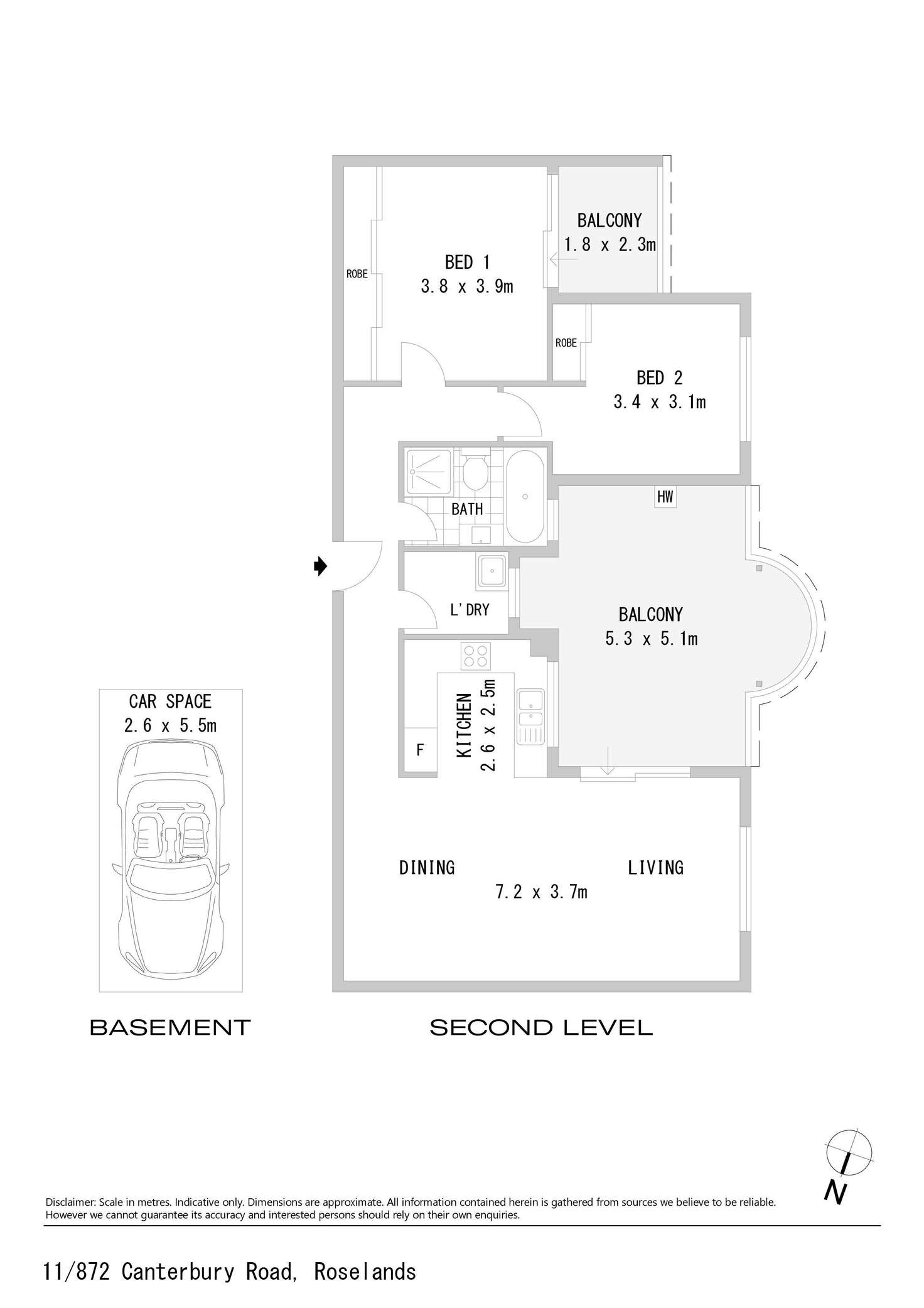 Floorplan of Homely apartment listing, 11/872 Canterbury Road, Roselands NSW 2196