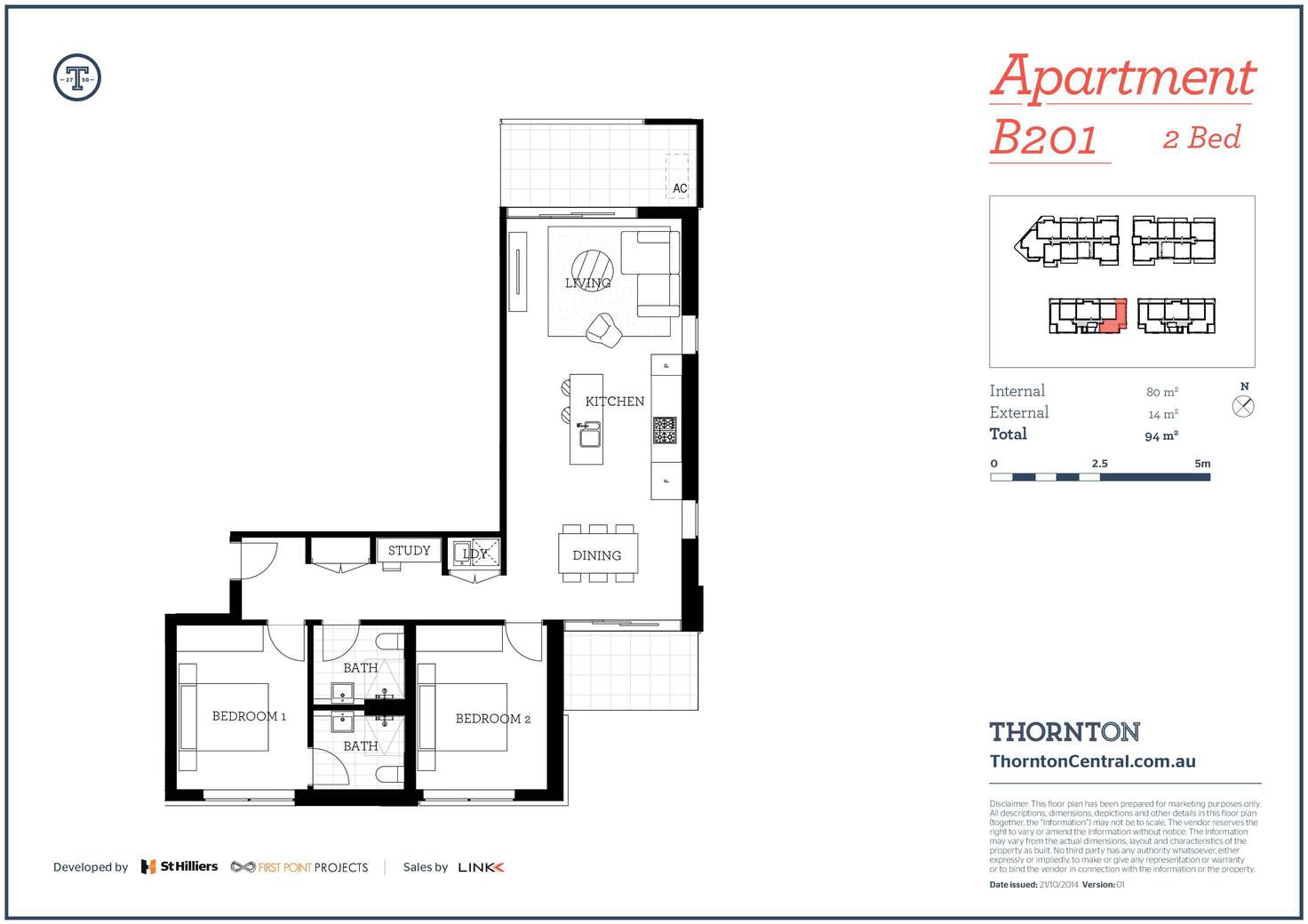 Floorplan of Homely apartment listing, 201/101B Lord Sheffield Circuit, Penrith NSW 2750