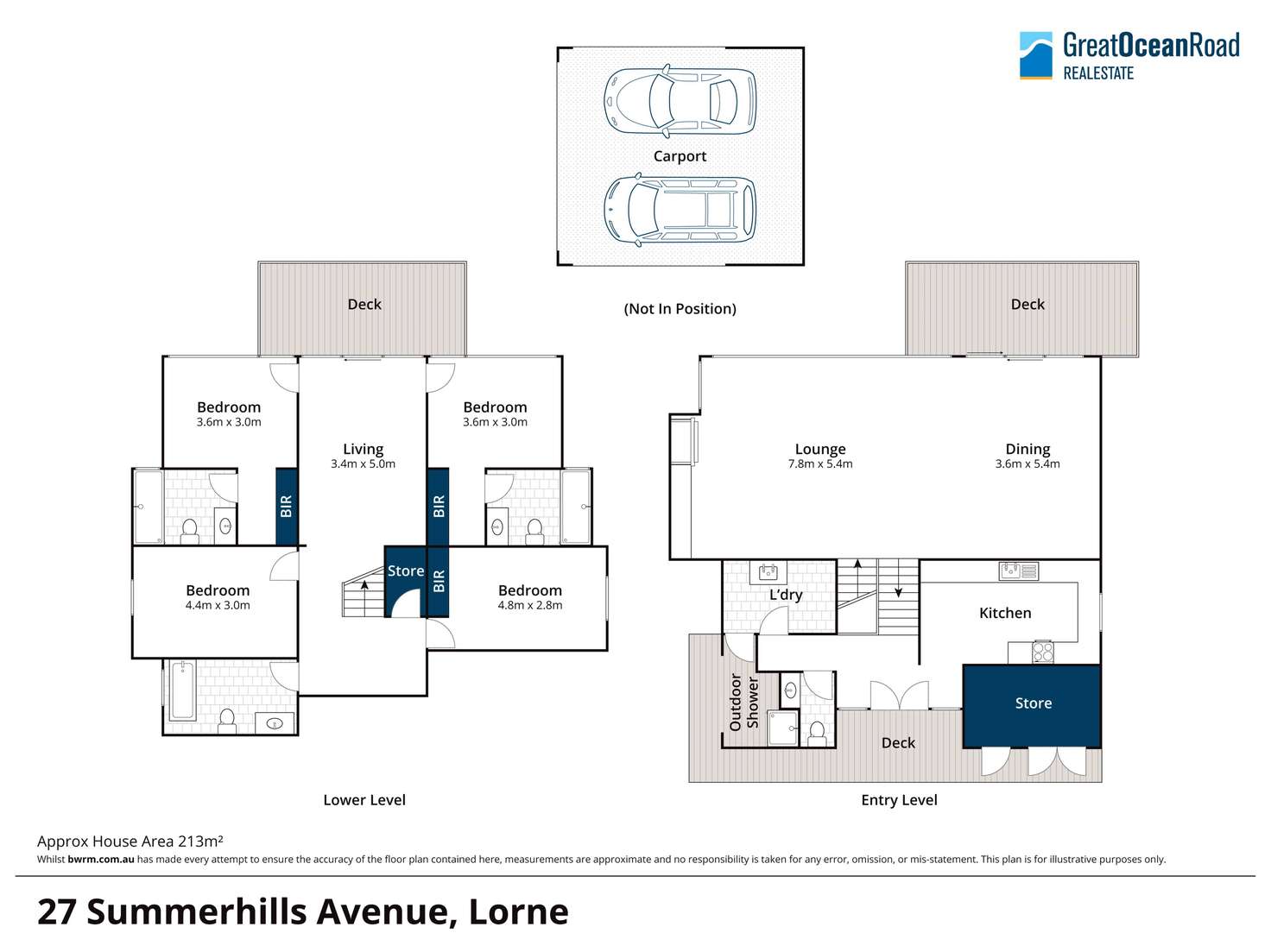 Floorplan of Homely house listing, 27 Summerhills Avenue, Lorne VIC 3232