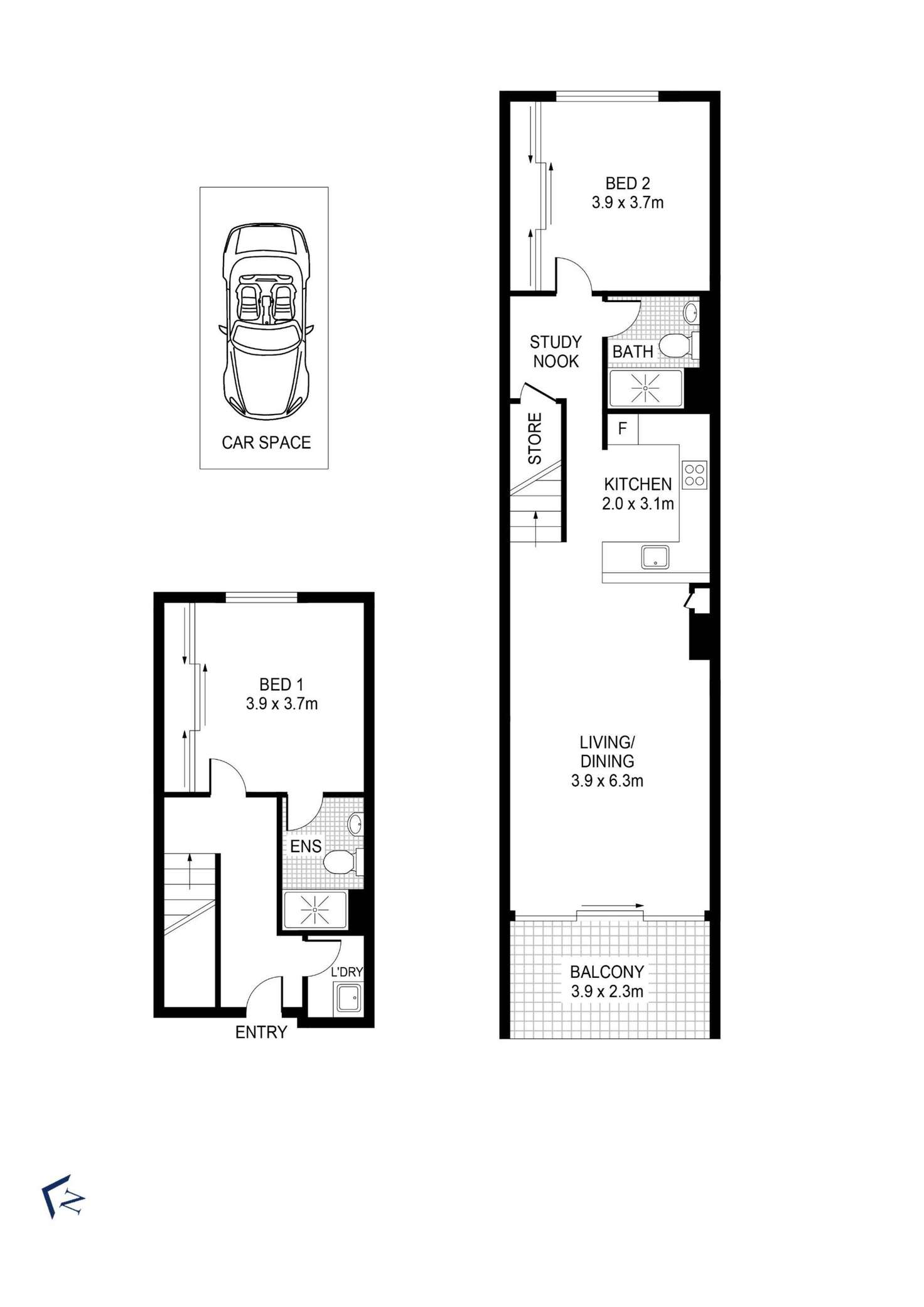 Floorplan of Homely apartment listing, 625/16 Smail Street, Ultimo NSW 2007