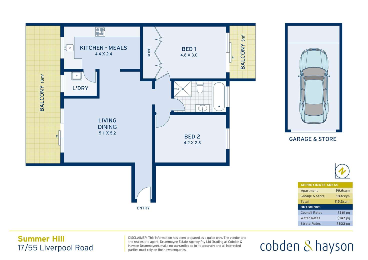 Floorplan of Homely apartment listing, 17/55-57 Liverpool Road, Ashfield NSW 2131
