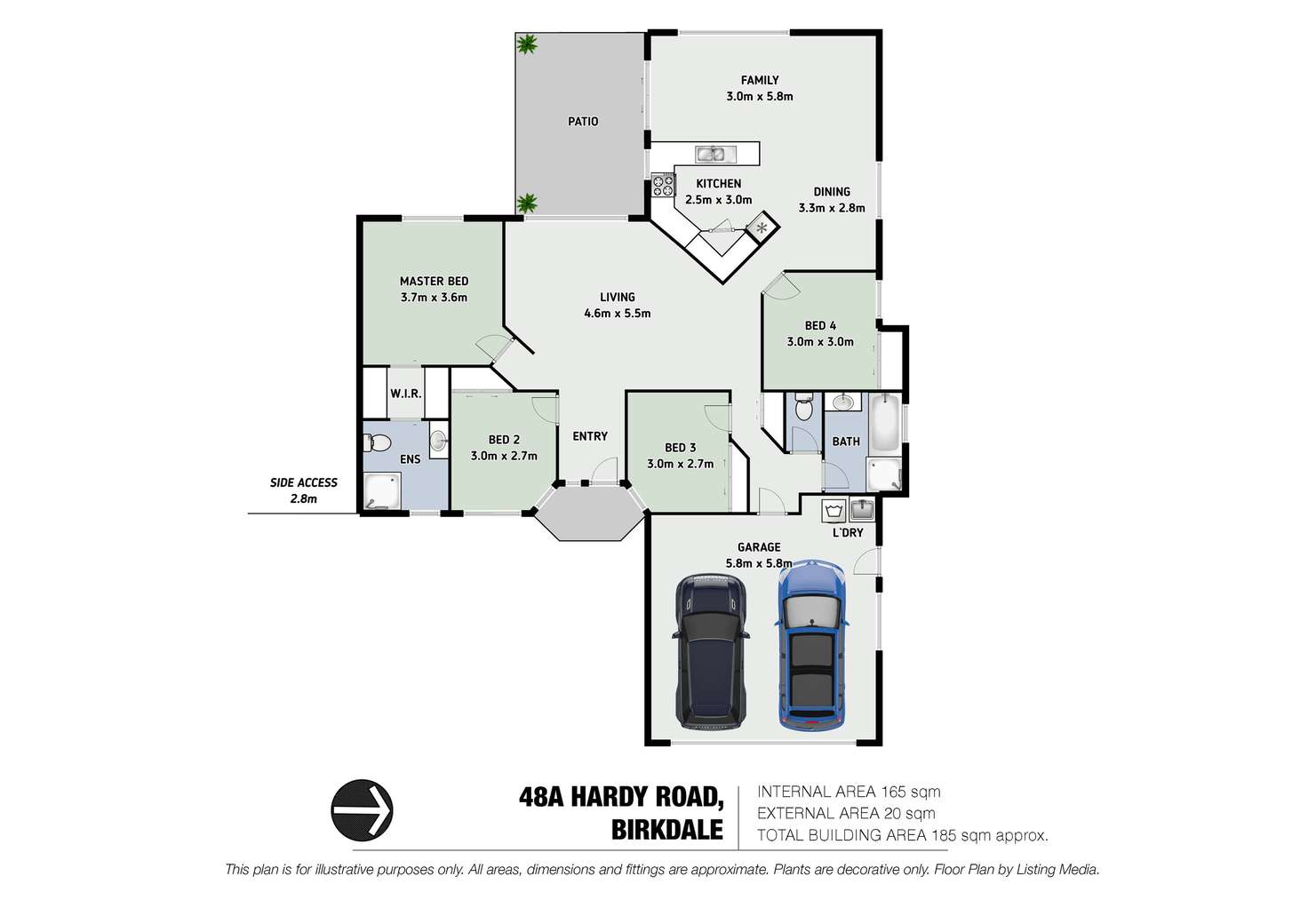 Floorplan of Homely house listing, 48a Hardy Road, Birkdale QLD 4159