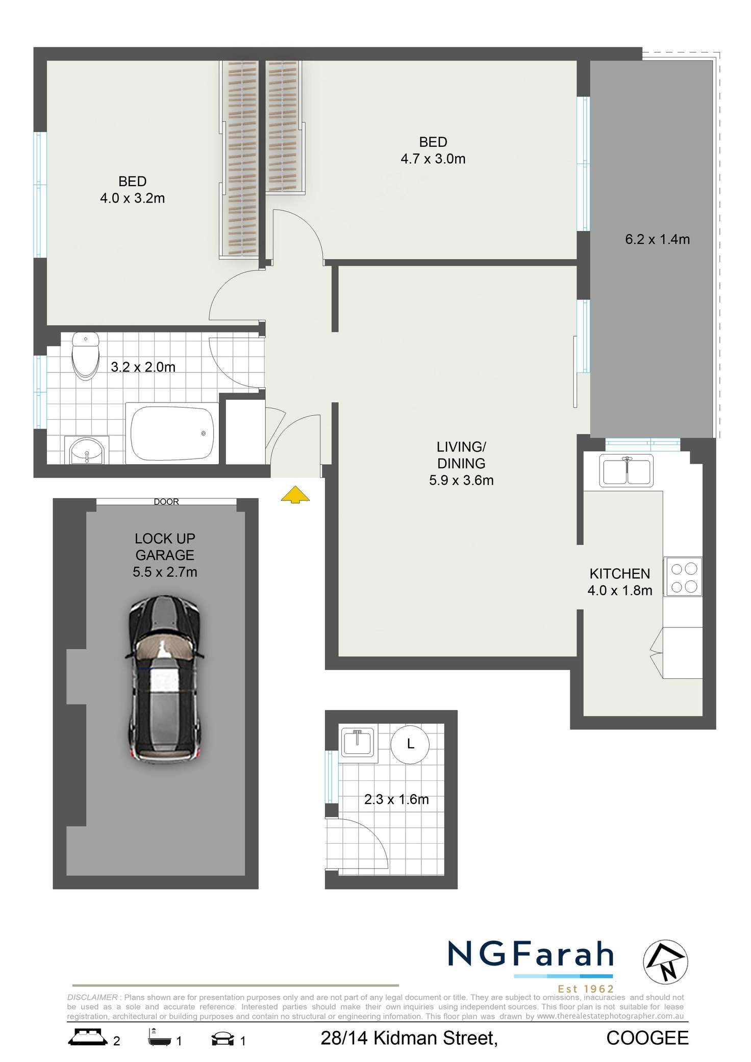 Floorplan of Homely apartment listing, 28/14 Kidman Street, Coogee NSW 2034