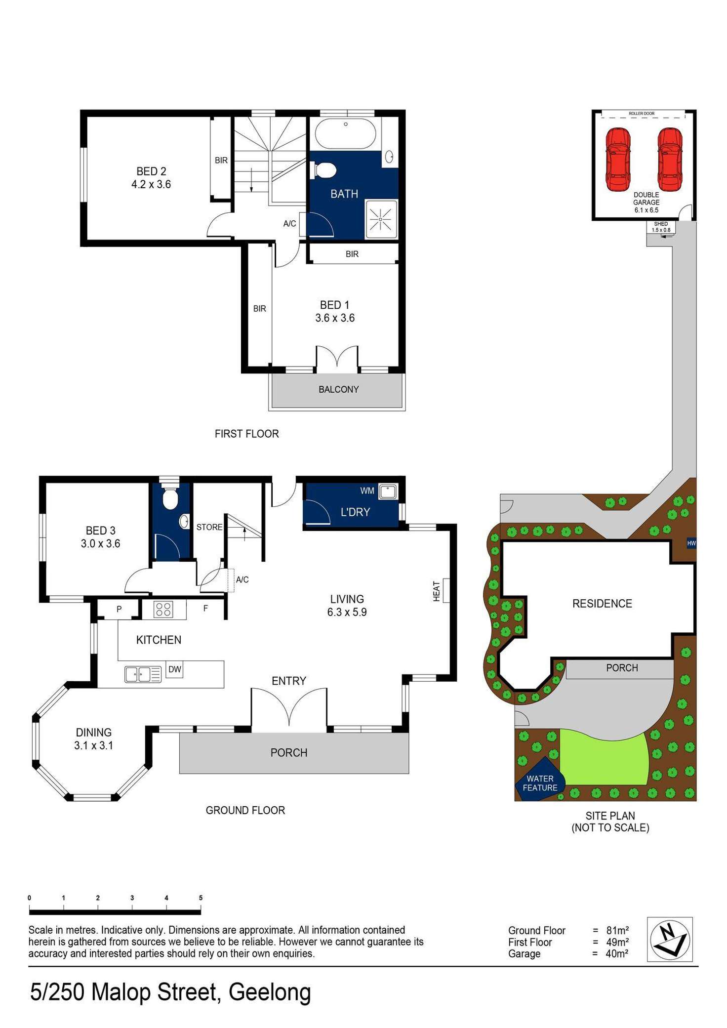 Floorplan of Homely house listing, 5/250 Malop Street, Geelong VIC 3220