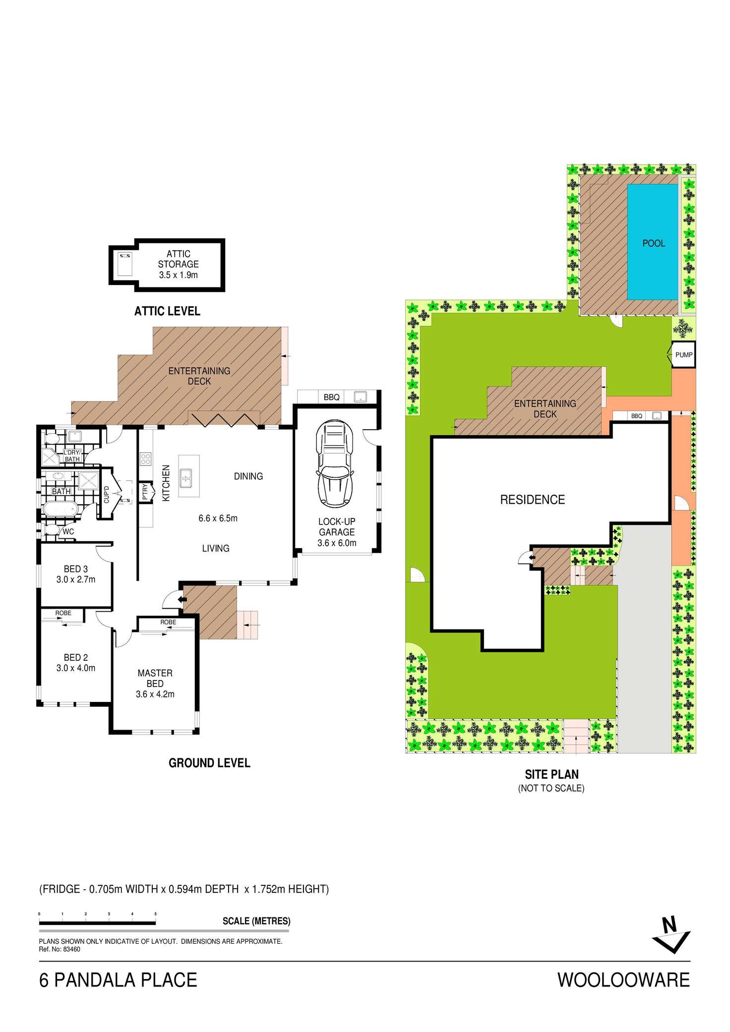 Floorplan of Homely house listing, 6 Pandala Place, Woolooware NSW 2230