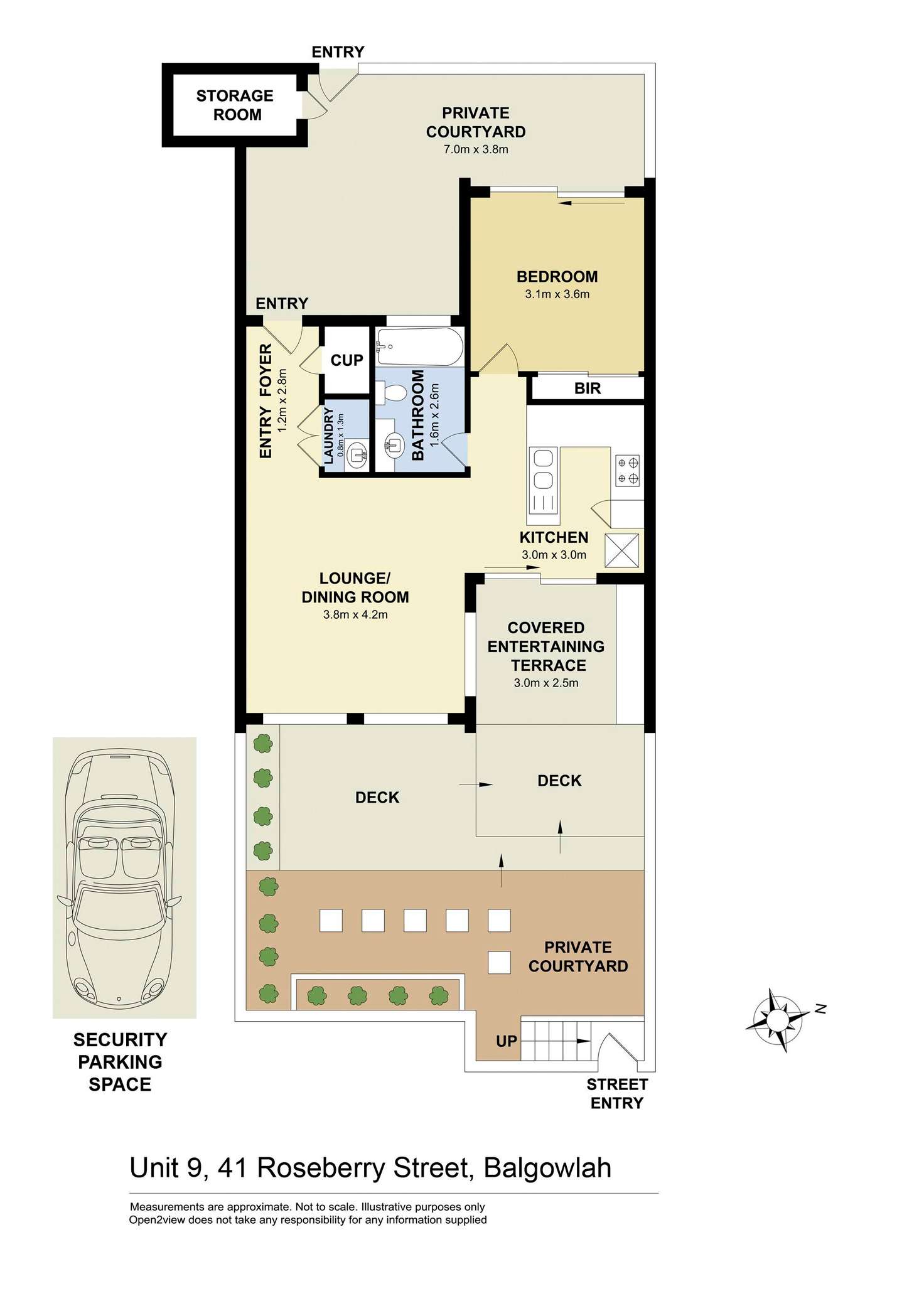 Floorplan of Homely apartment listing, 9/41 Roseberry Street, Manly Vale NSW 2093