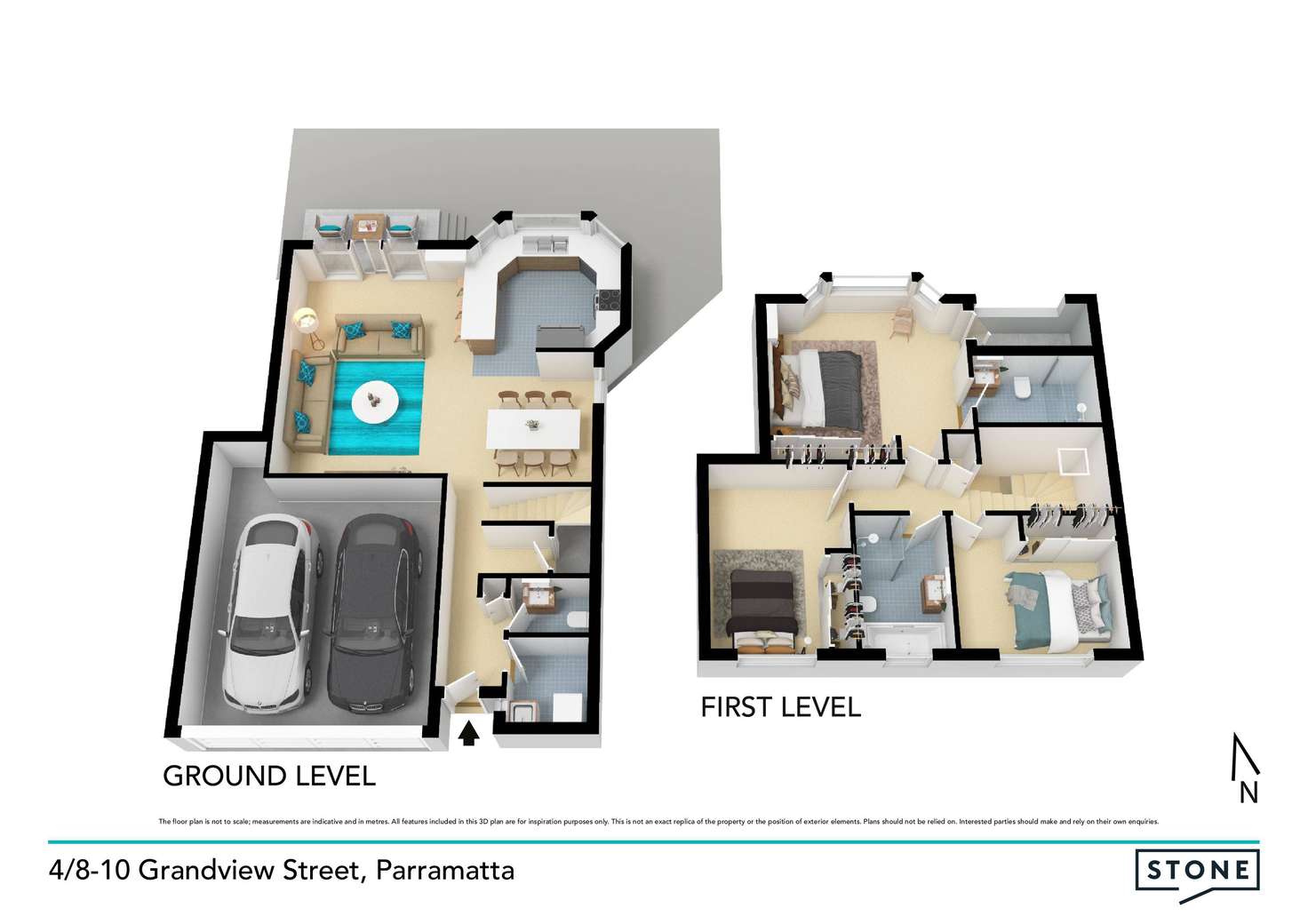 Floorplan of Homely townhouse listing, 4/8-10 Grandview Street, Parramatta NSW 2150