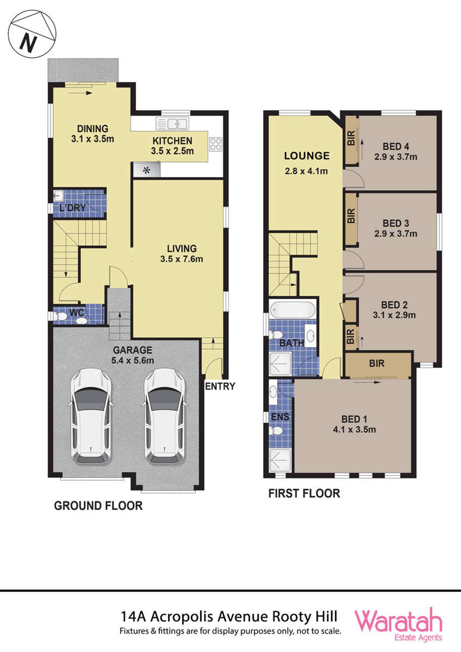 Floorplan of Homely house listing, 14A Acropolis Avenue, Rooty Hill NSW 2766
