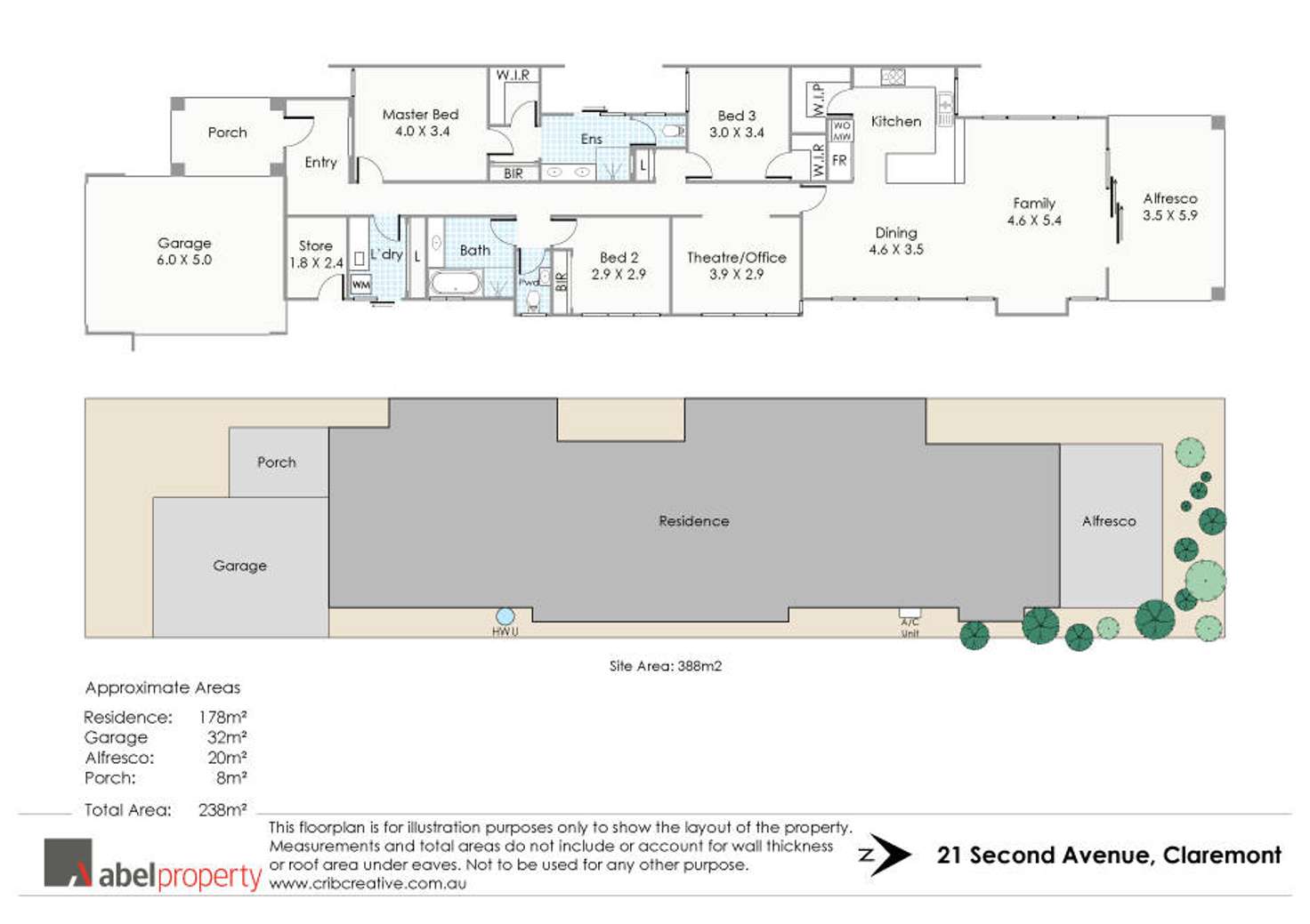 Floorplan of Homely house listing, 21 Second Avenue, Claremont WA 6010