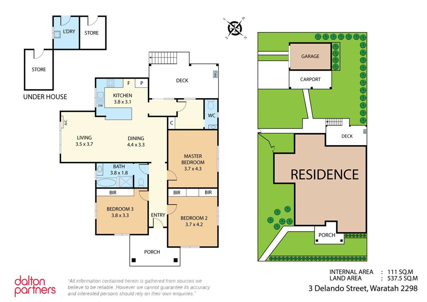 Floorplan of Homely house listing, 3 Delando Street, Waratah NSW 2298