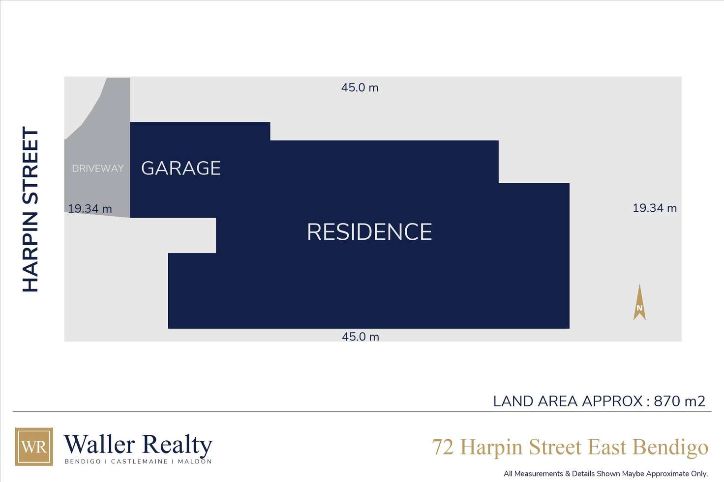 Floorplan of Homely house listing, 72 Harpin Street, East Bendigo VIC 3550