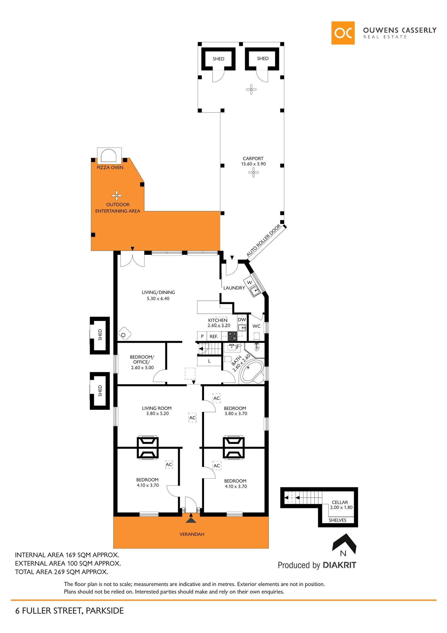 Floorplan of Homely house listing, 6 Fuller Street, Parkside SA 5063