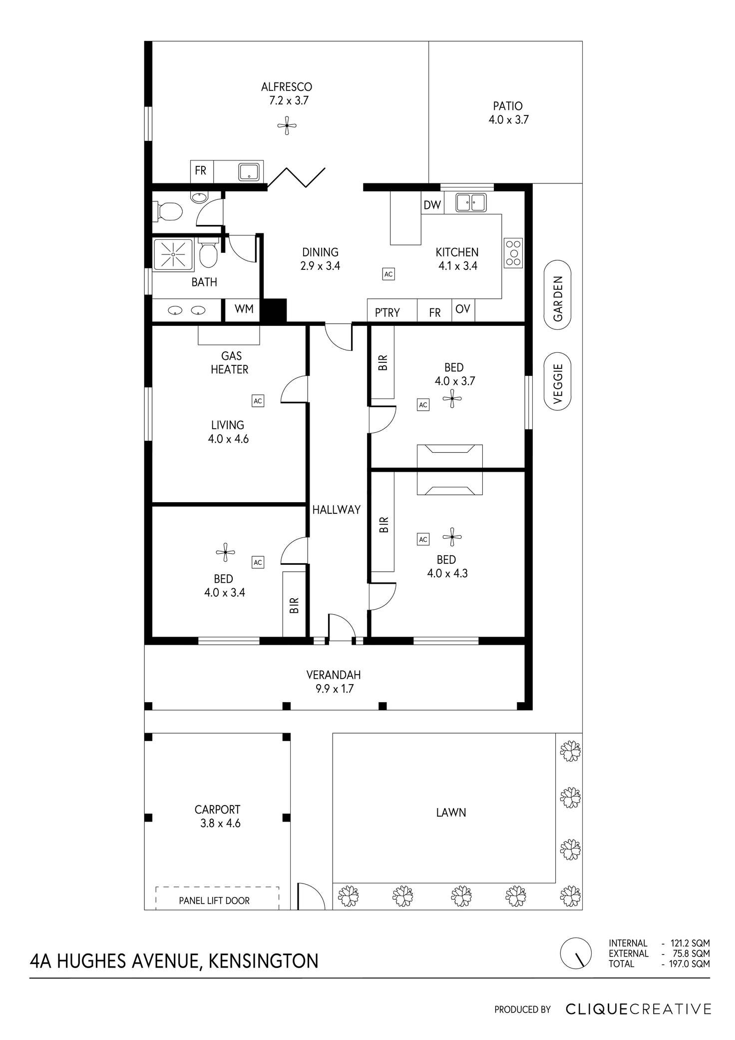 Floorplan of Homely house listing, 4a Hughes Avenue, Kensington SA 5068