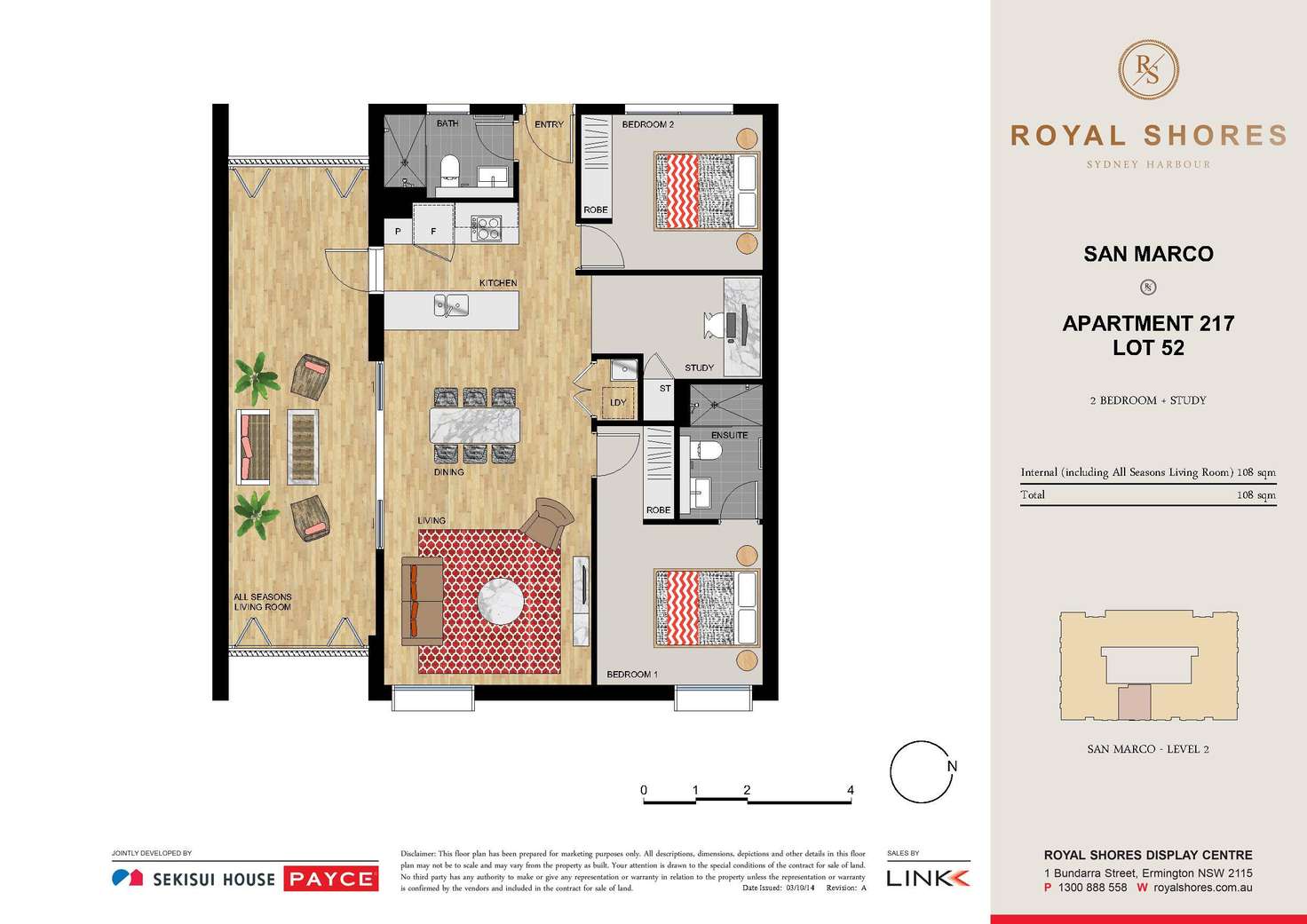 Floorplan of Homely apartment listing, 217/70 River Road, Ermington NSW 2115