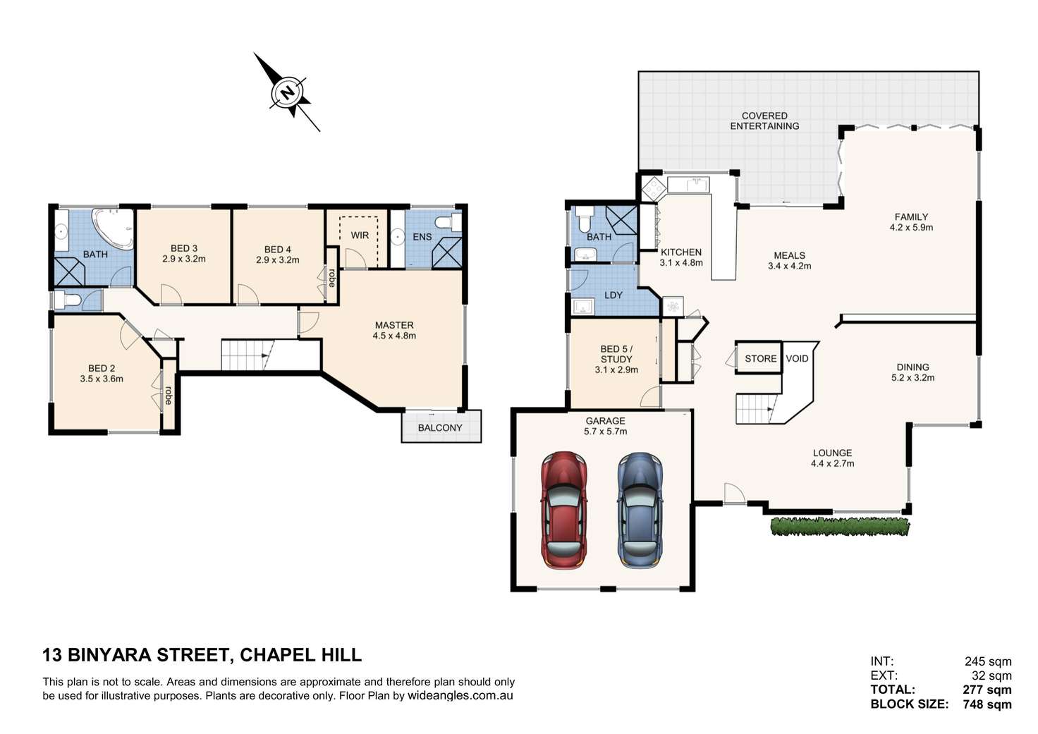 Floorplan of Homely house listing, 13 Binyara Street, Chapel Hill QLD 4069