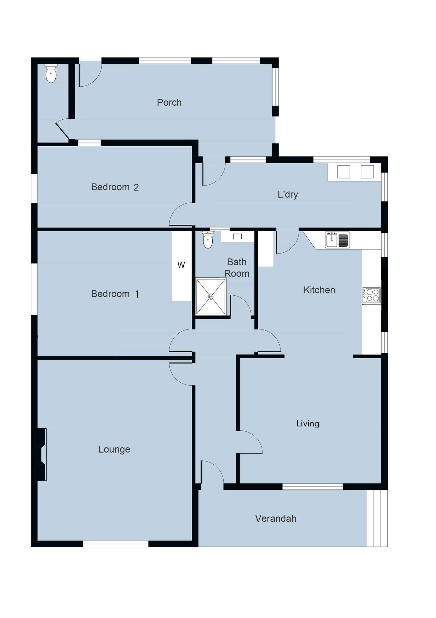 Floorplan of Homely house listing, 20 Truscott Street, Ararat VIC 3377