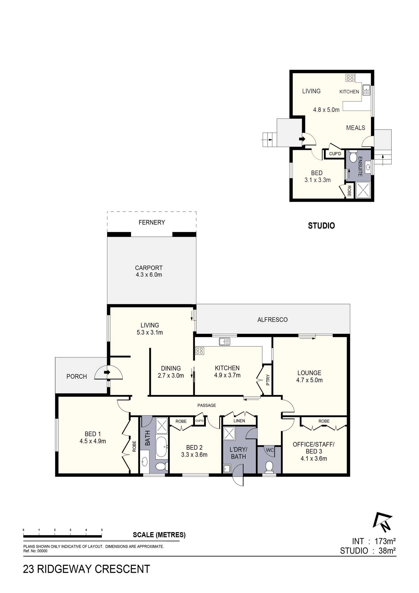 Floorplan of Homely house listing, 23 Ridgeway Crescent, Kennington VIC 3550