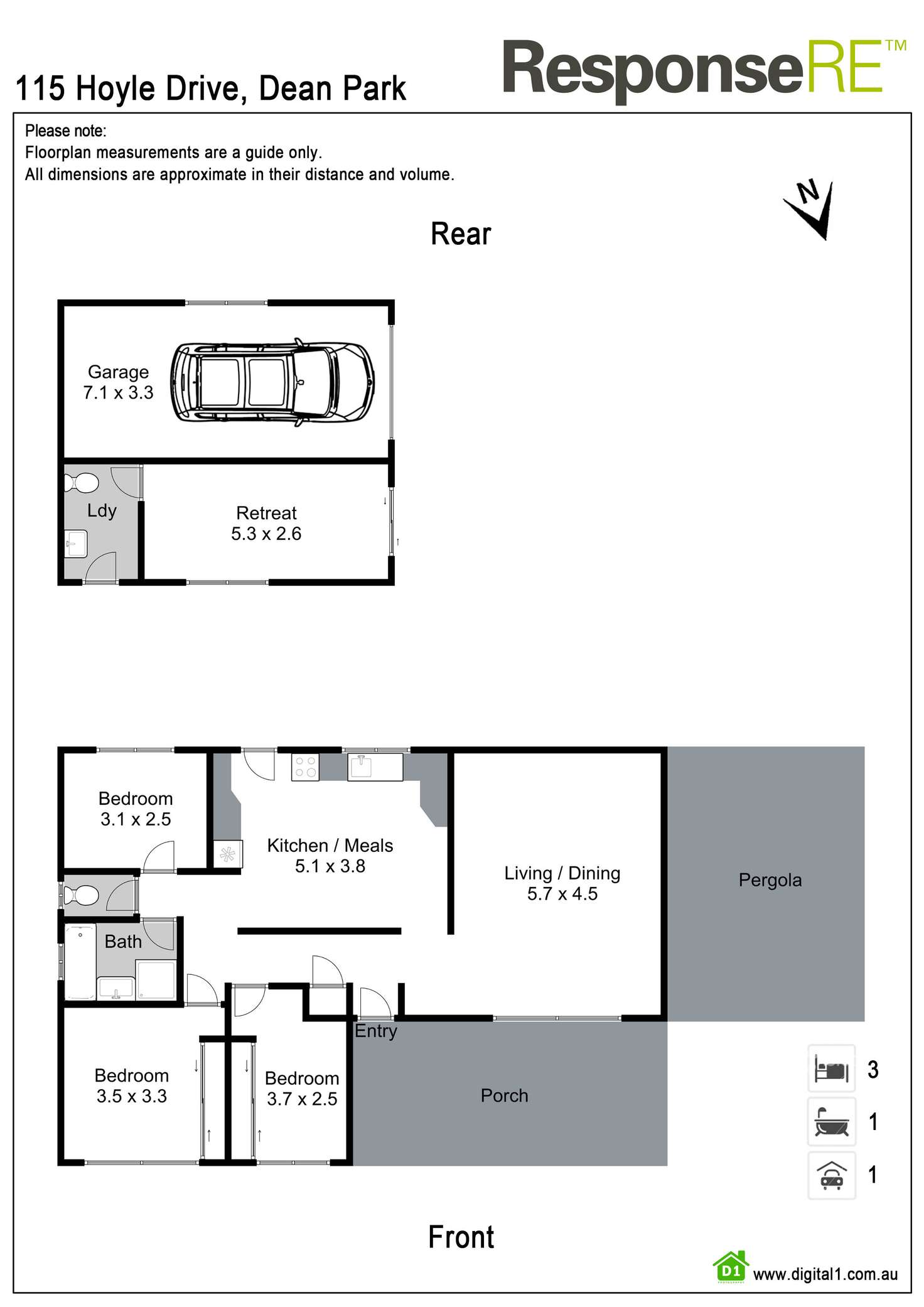 Floorplan of Homely house listing, 115 Hoyle Drive, Dean Park NSW 2761