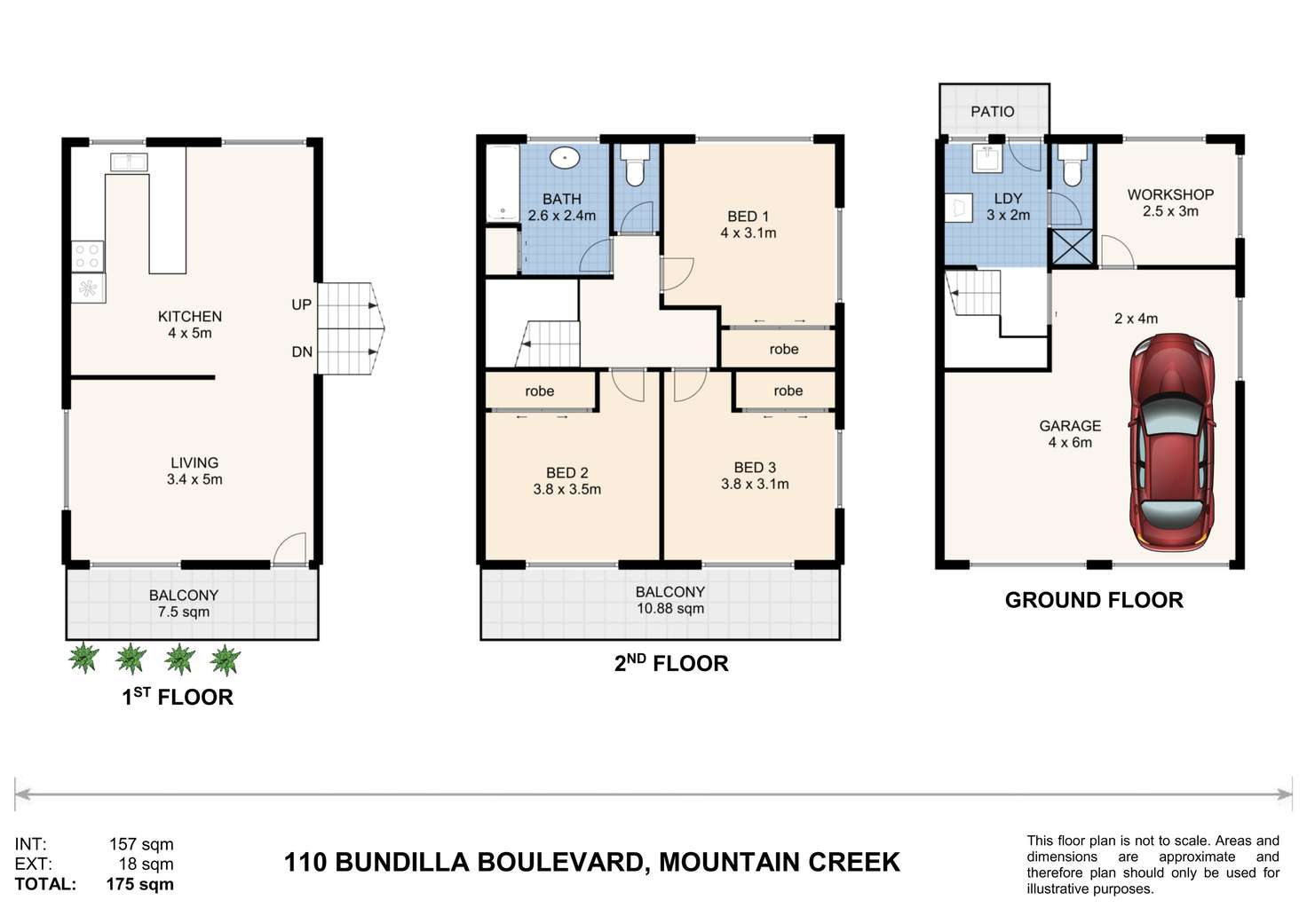 Floorplan of Homely house listing, 110 Bundilla Boulevard, Mountain Creek QLD 4557