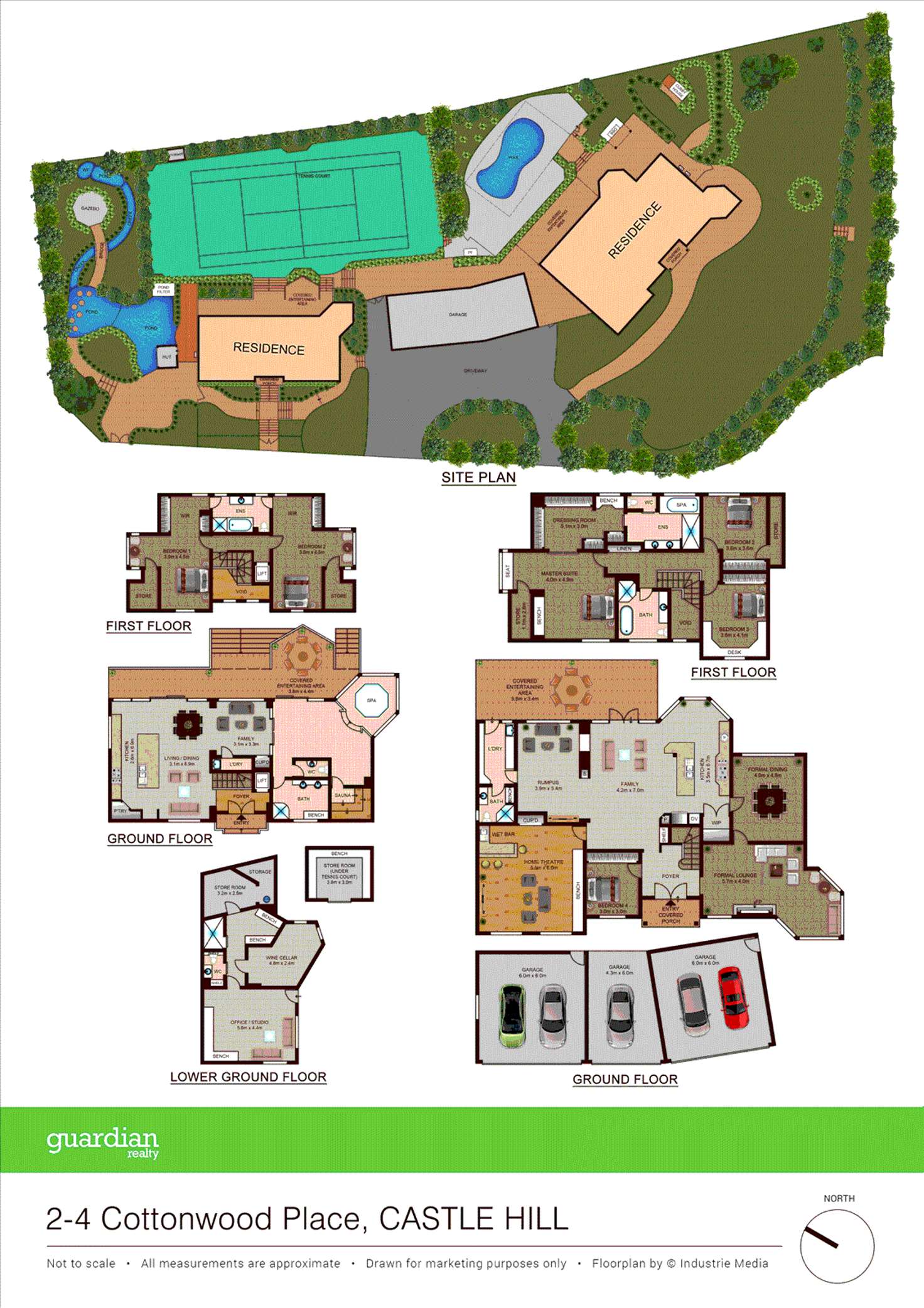 Floorplan of Homely house listing, 2-4 Cottonwood Place, Castle Hill NSW 2154