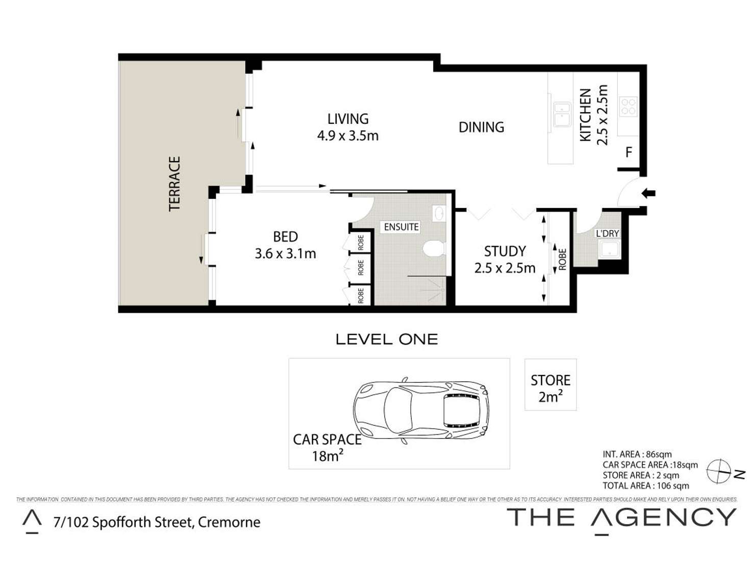 Floorplan of Homely unit listing, 7/102 Spofforth Street, Cremorne NSW 2090