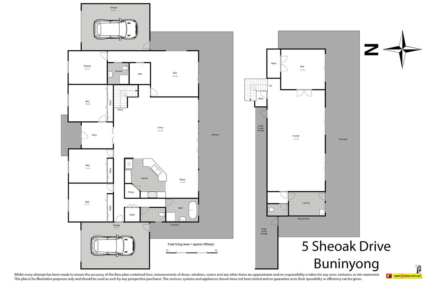 Floorplan of Homely house listing, 5 Sheoak Drive, Buninyong VIC 3357