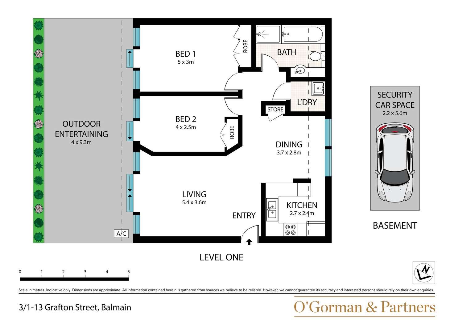 Floorplan of Homely apartment listing, 3/1-13 Grafton Street, Balmain NSW 2041