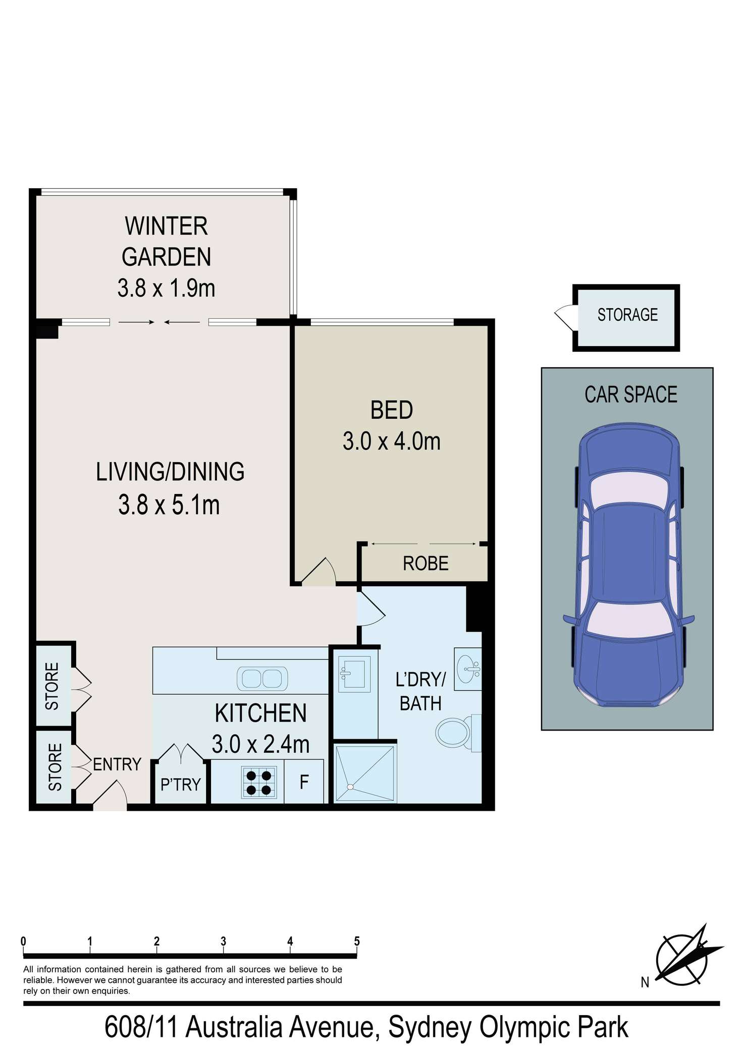 Floorplan of Homely apartment listing, 11 Australia Avenue, Sydney Olympic Park NSW 2127