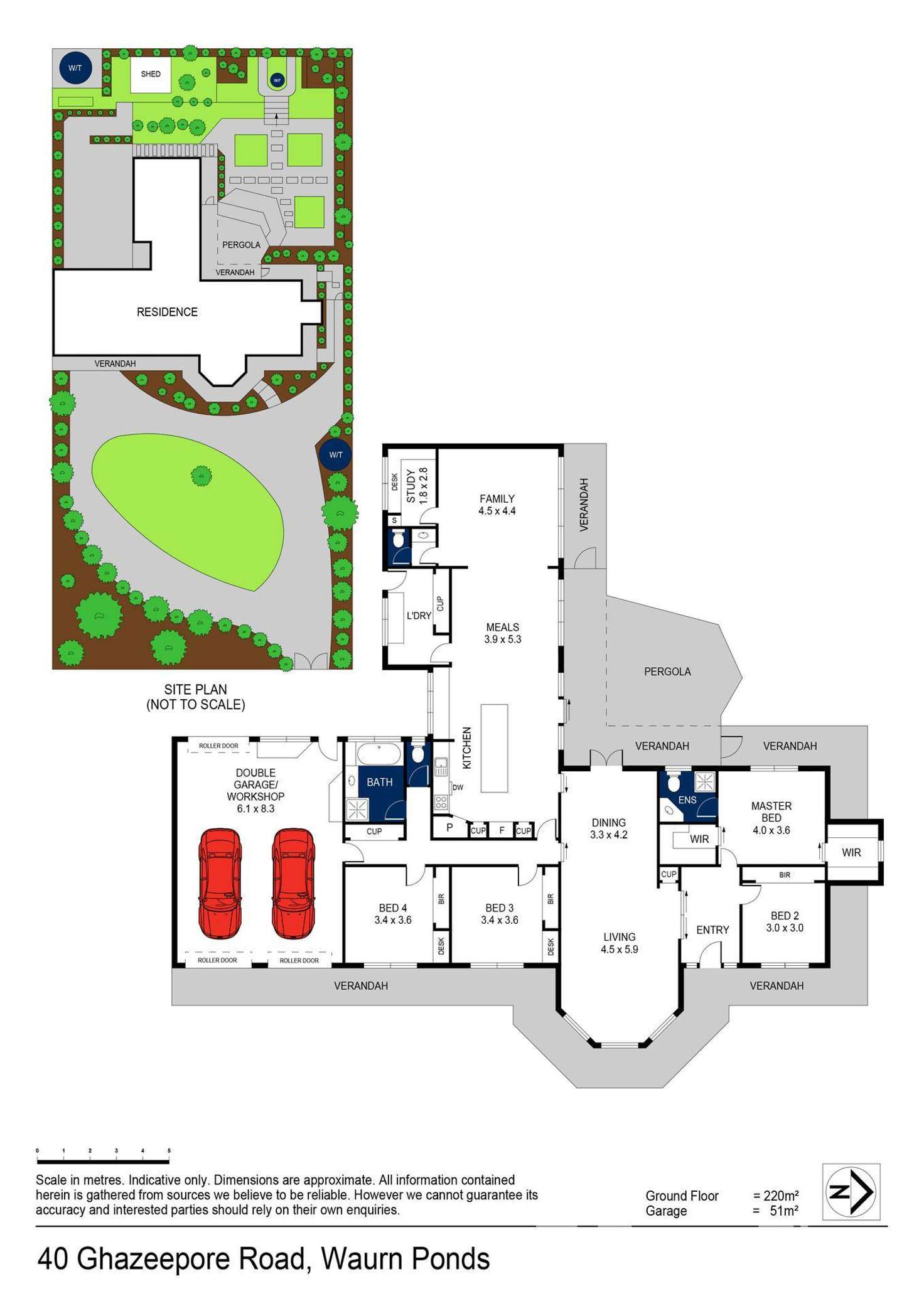 Floorplan of Homely house listing, 40 Ghazeepore Road, Waurn Ponds VIC 3216