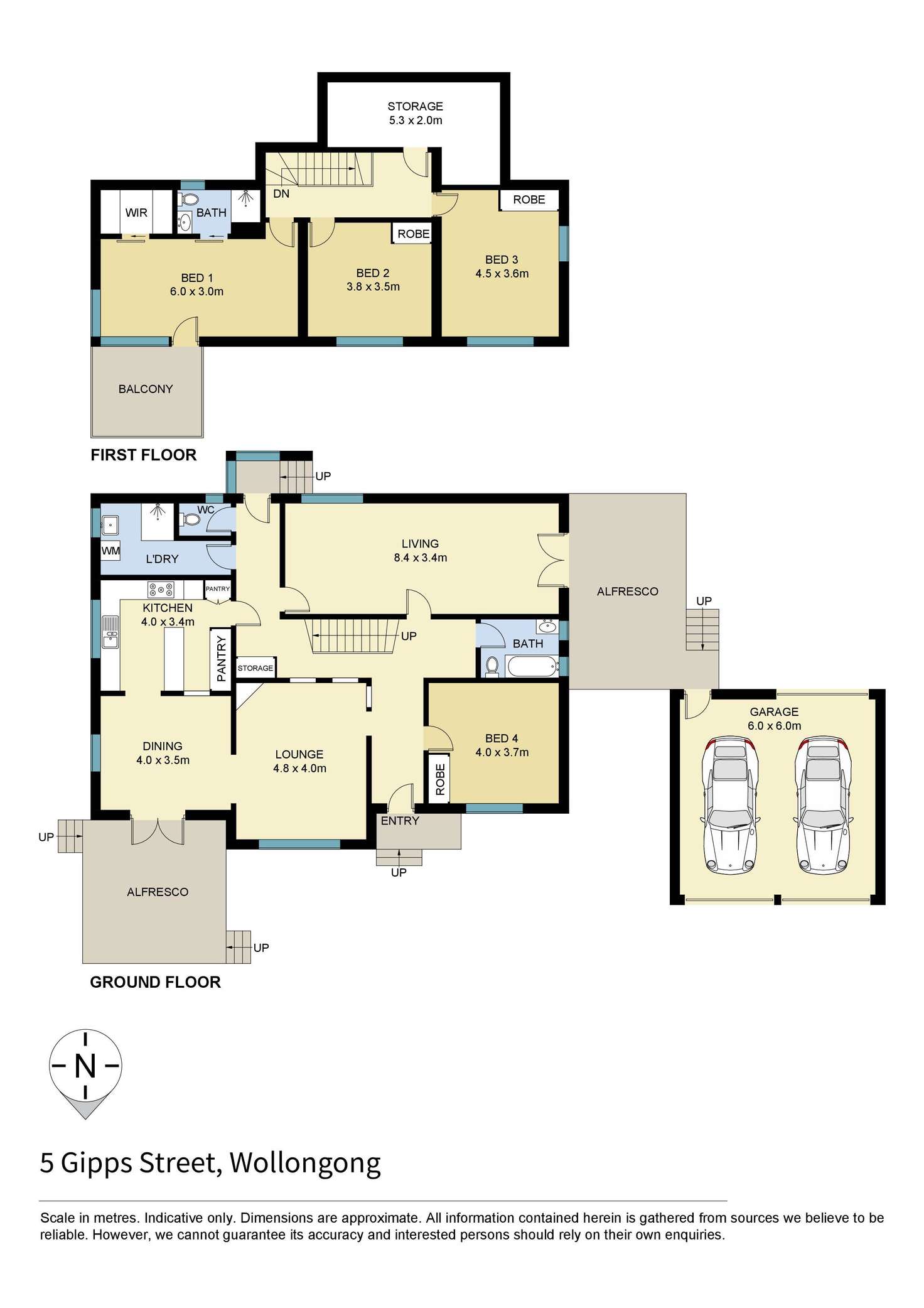 Floorplan of Homely house listing, 5 Gipps Street, Wollongong NSW 2500