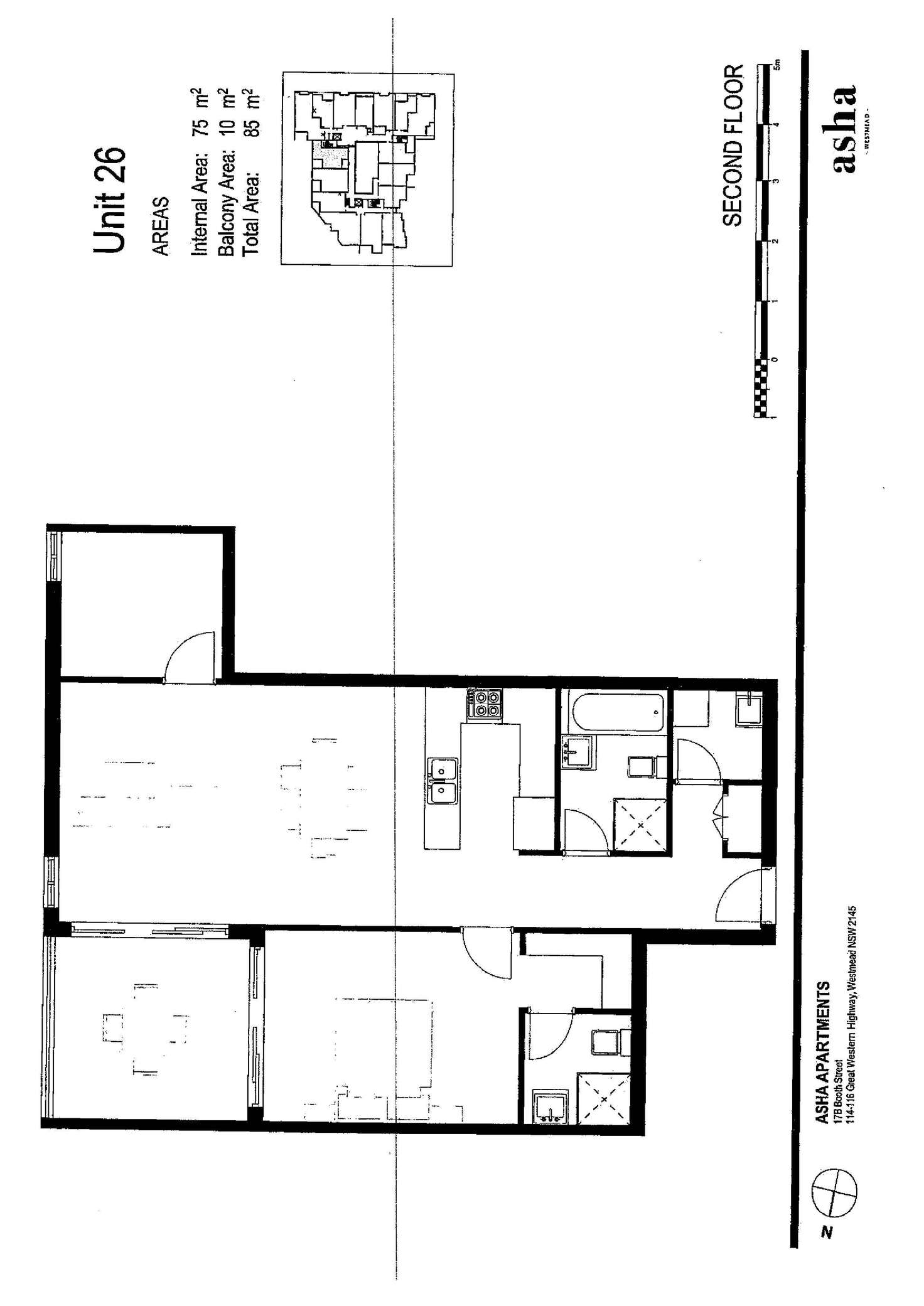 Floorplan of Homely apartment listing, 26/17B Booth Street, Westmead NSW 2145