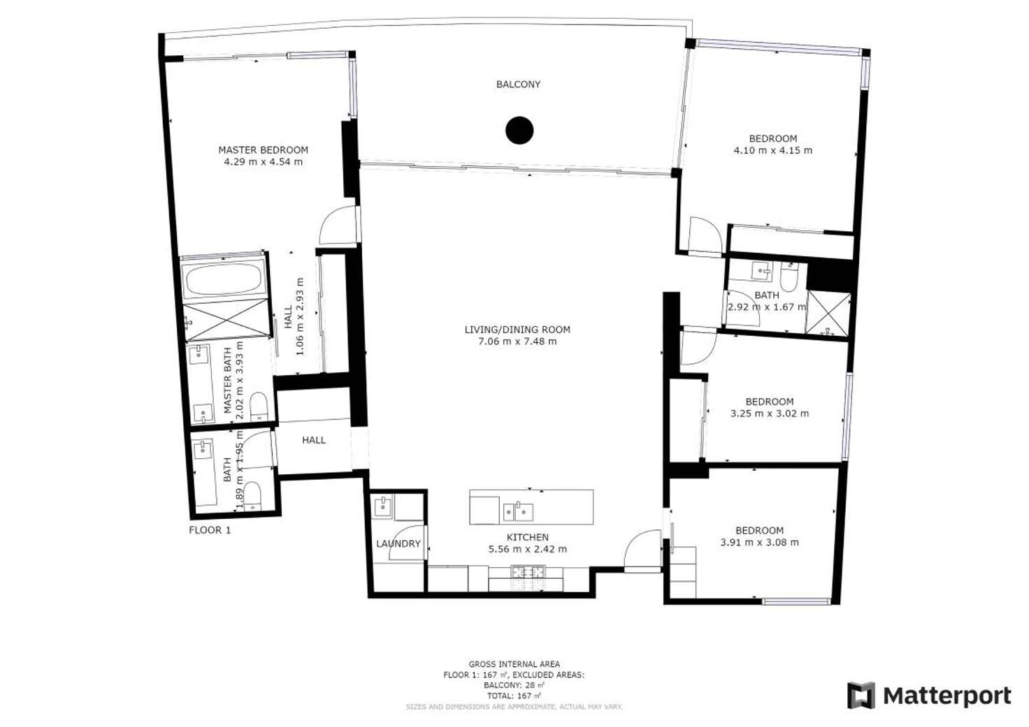 Floorplan of Homely apartment listing, Level 53/2533/9 Ferny Avenue, Surfers Paradise QLD 4217