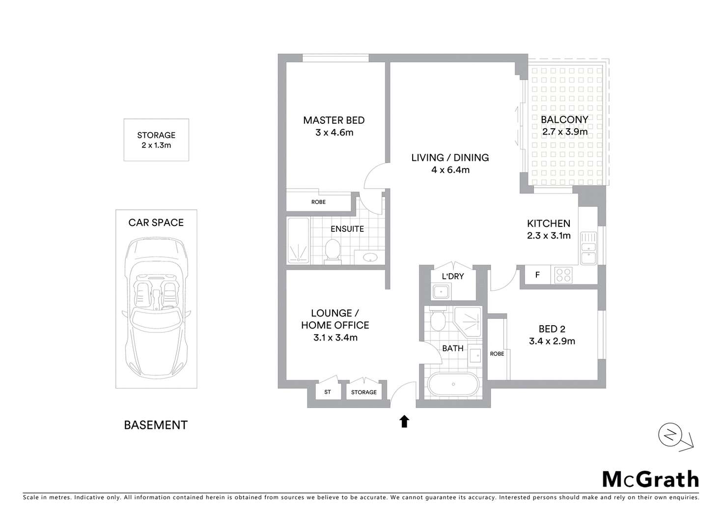 Floorplan of Homely unit listing, 107/27 Rebecca Street, Schofields NSW 2762