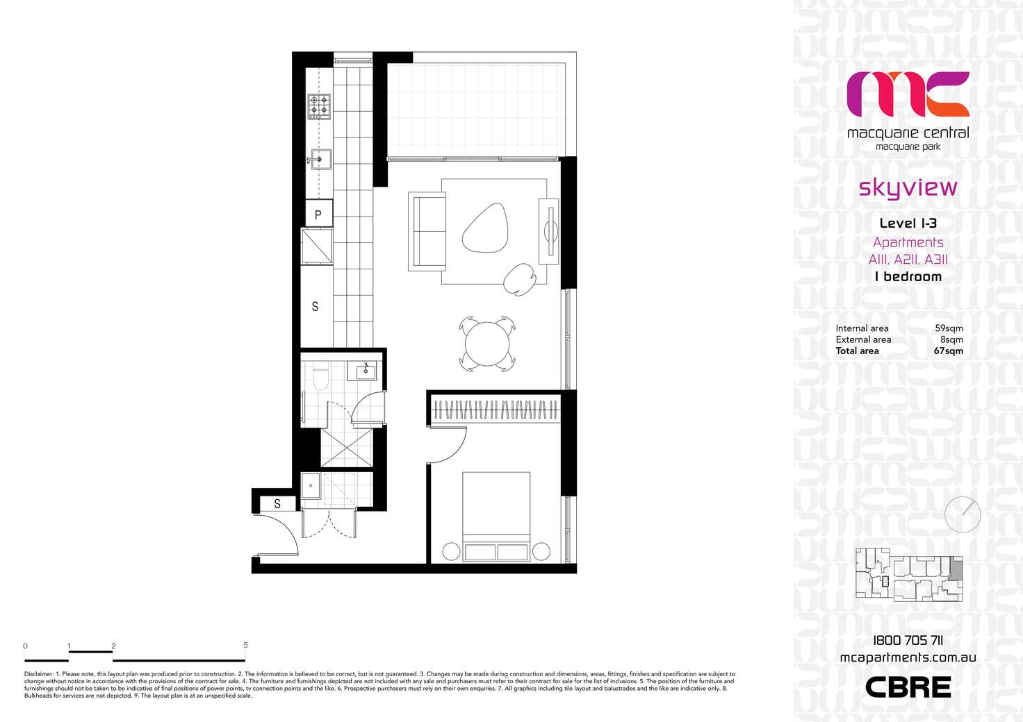 Floorplan of Homely apartment listing, 311/2 Saunders Close, Macquarie Park NSW 2113