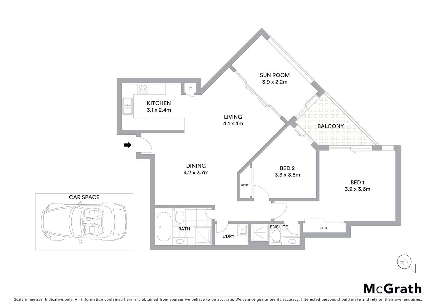 Floorplan of Homely apartment listing, 100/3 Sorrell Street, Parramatta NSW 2150