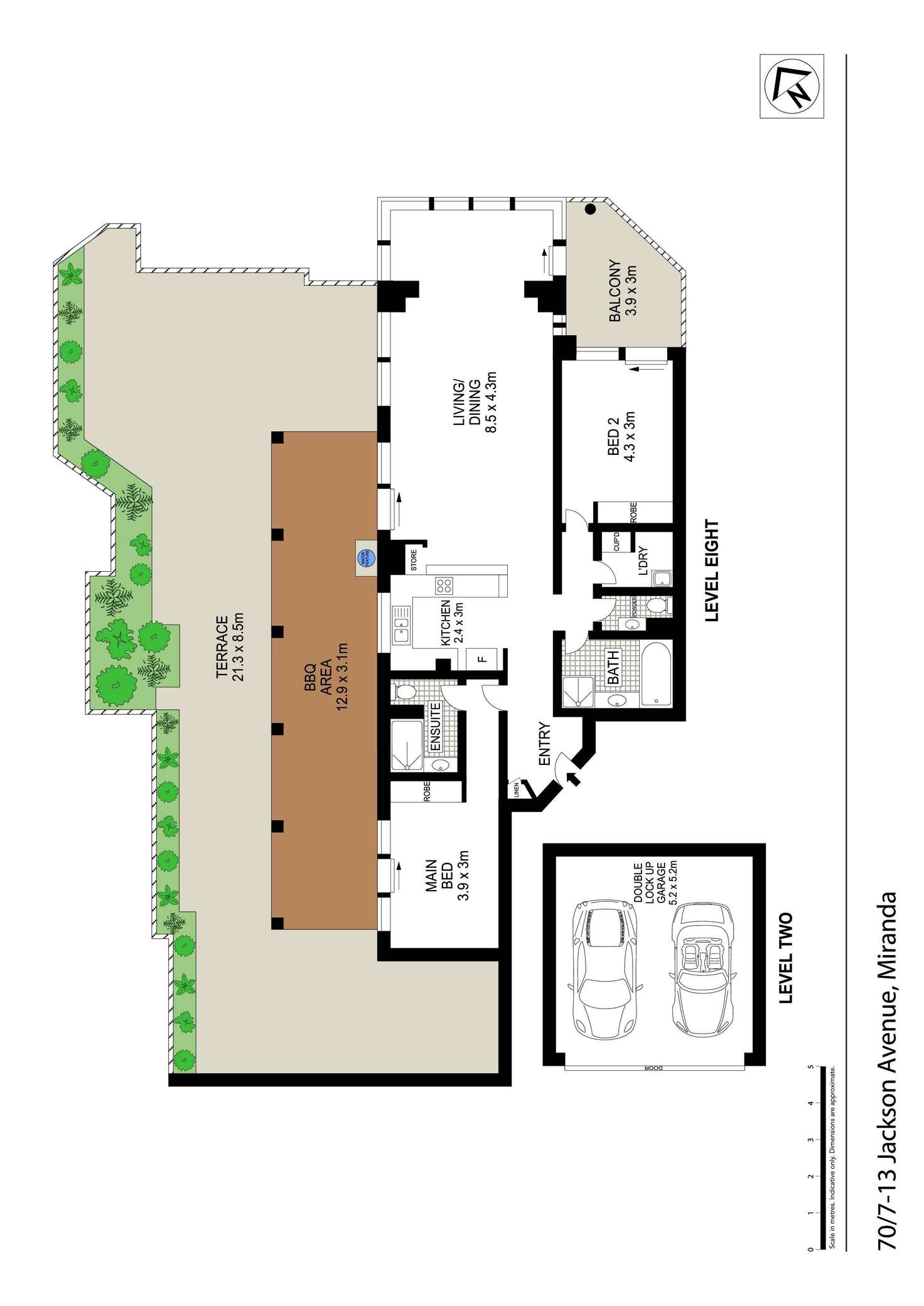 Floorplan of Homely apartment listing, 70/7-15 Jackson Avenue, Miranda NSW 2228