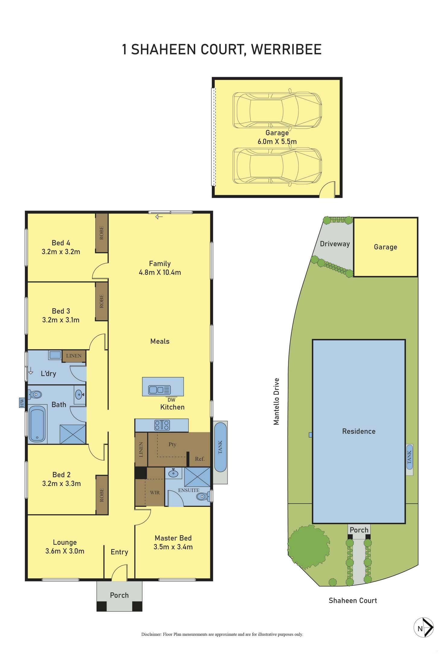 Floorplan of Homely house listing, 1 Shaheen Court, Werribee VIC 3030